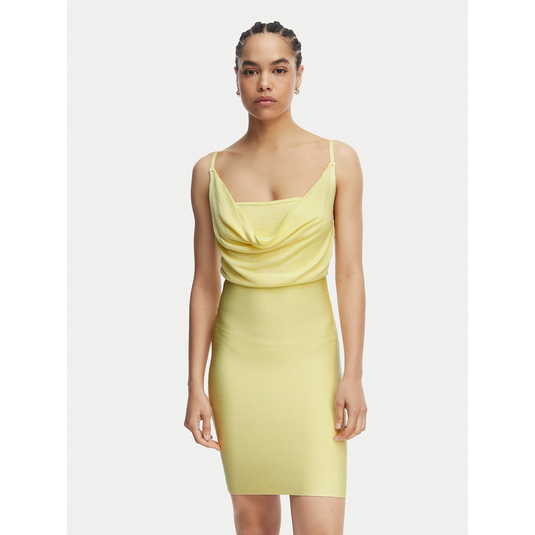 Guess Coctailkleid W6GK83 Z0686 Gelb Slim Fit