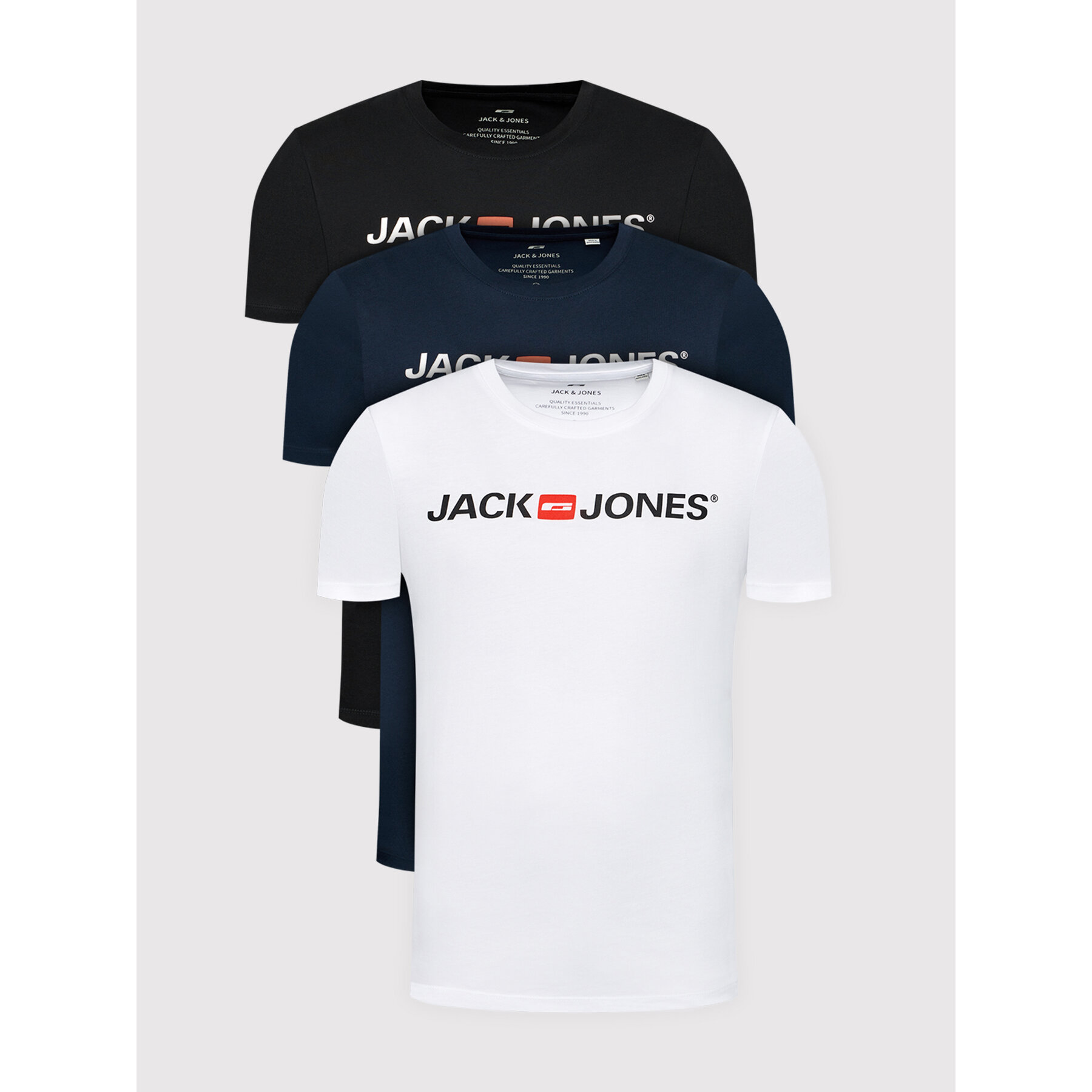 Jack & Jones Marškinėlių komplektas Corp Logo 12191330 Spalvota Slim Fit