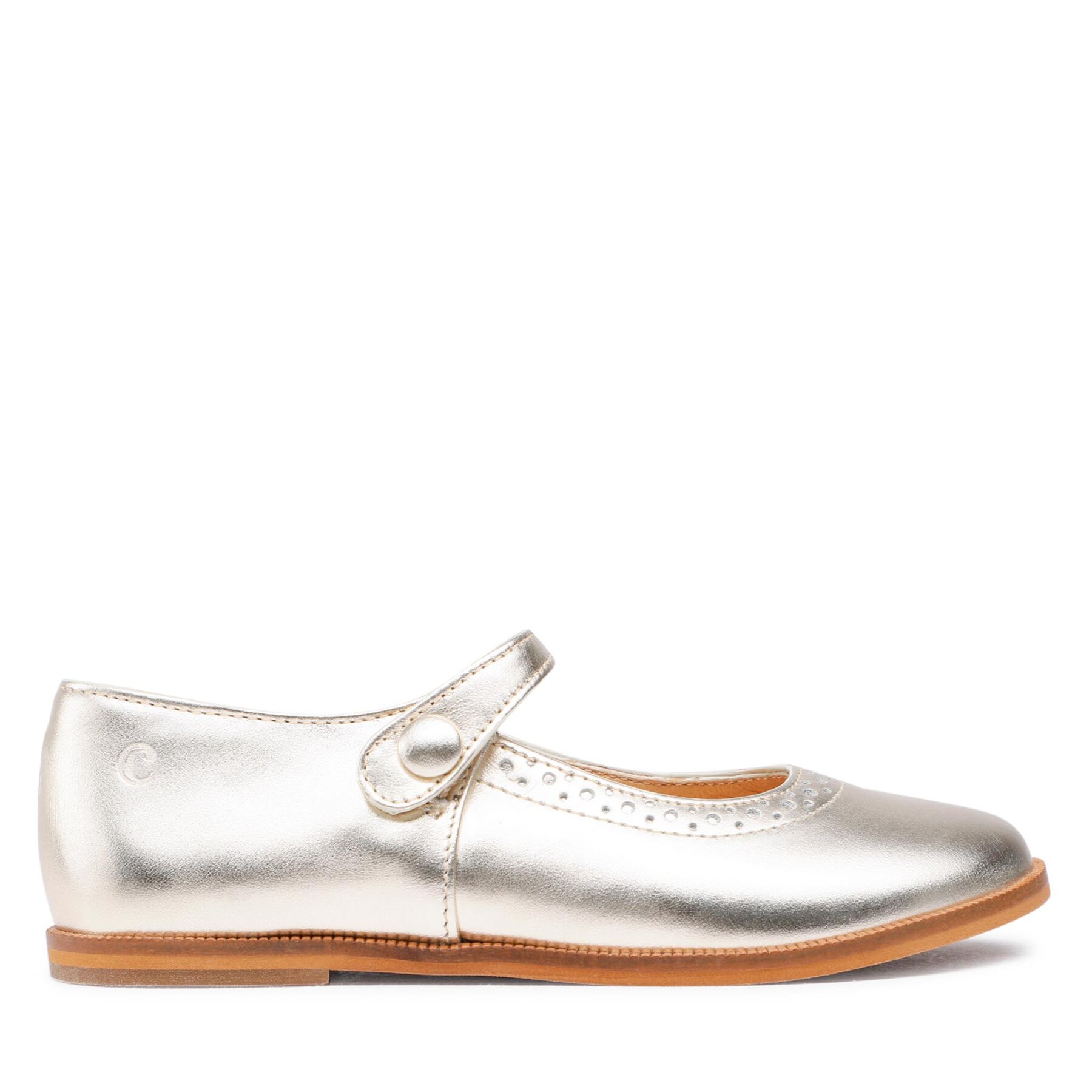 Kinder Ballerinas Clotaire, Schuhgröße 29, Goldfarben, Tetel Perfo NCZFAD0401 D