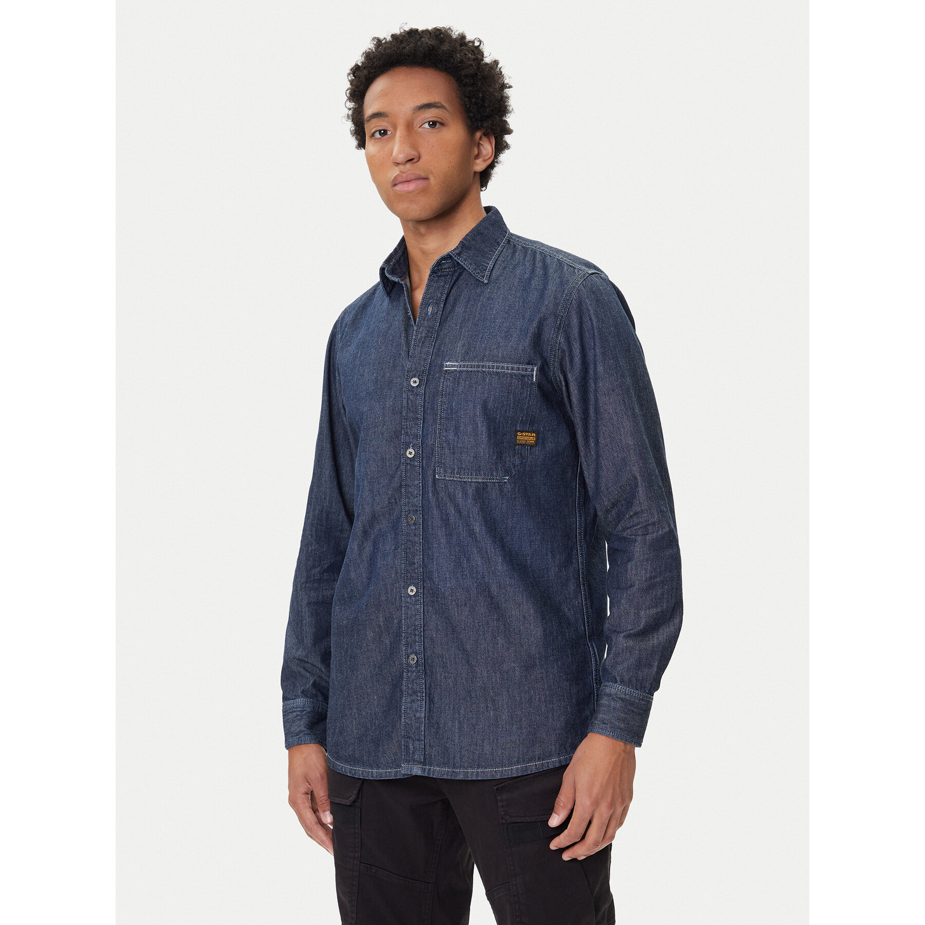 G-Star Raw traper košulja D27083-D539 Tamnoplava Regular Fit