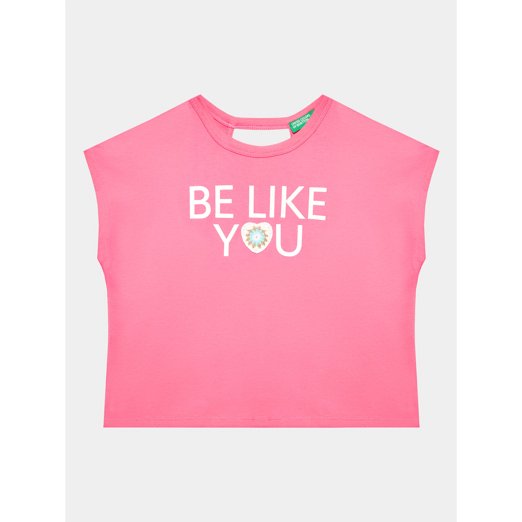 United Colors Of Benetton T-shirt 3096C10BW Rosa Regular Fit