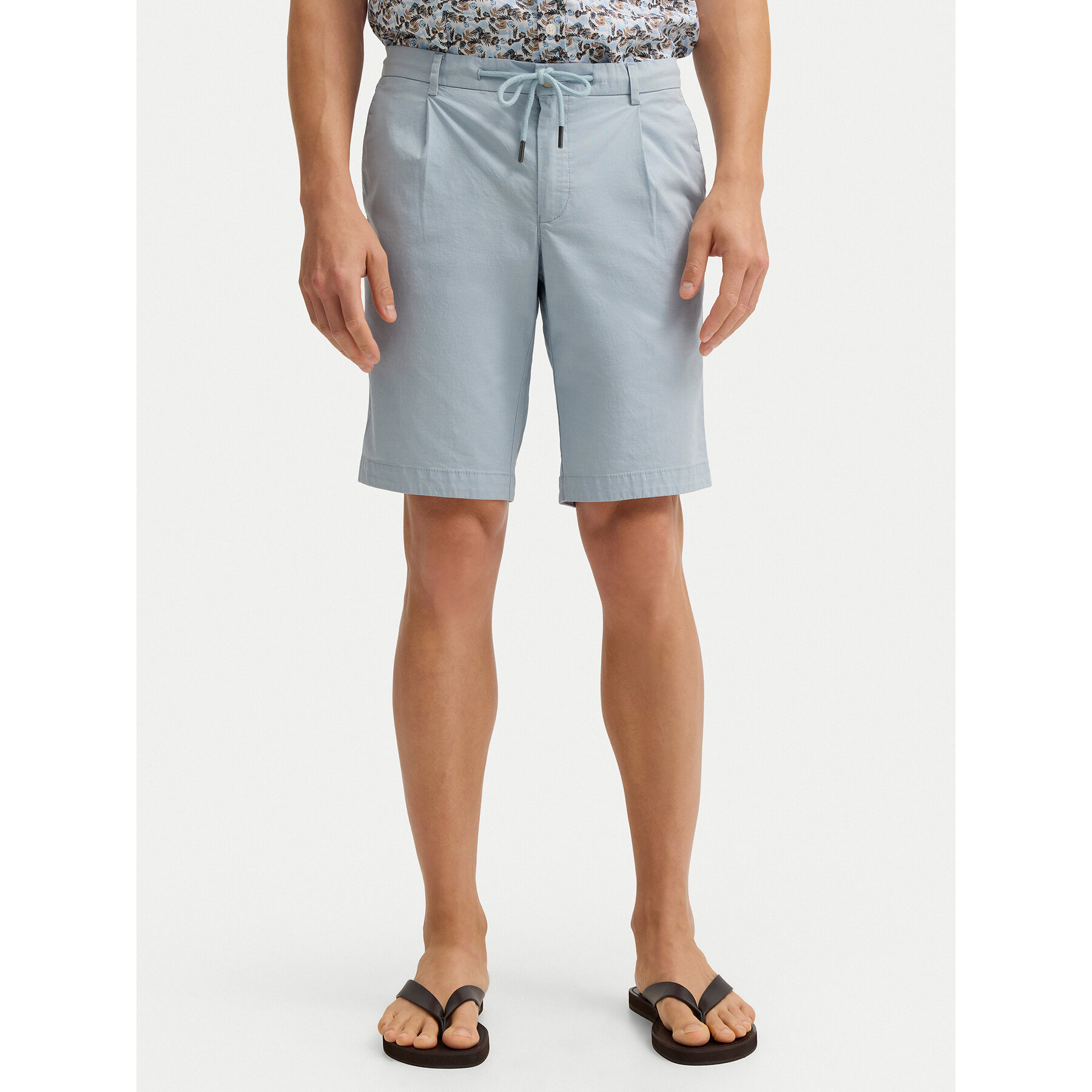 Bugatti Stoffshorts 1949-16443E Hellblau Regular Fit