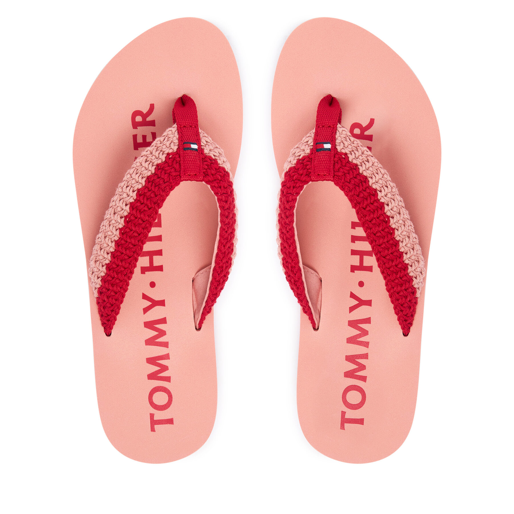 Japanke Tommy Hilfiger CROCHET SUMMER SANDA FW0FW09417 Ružičasta