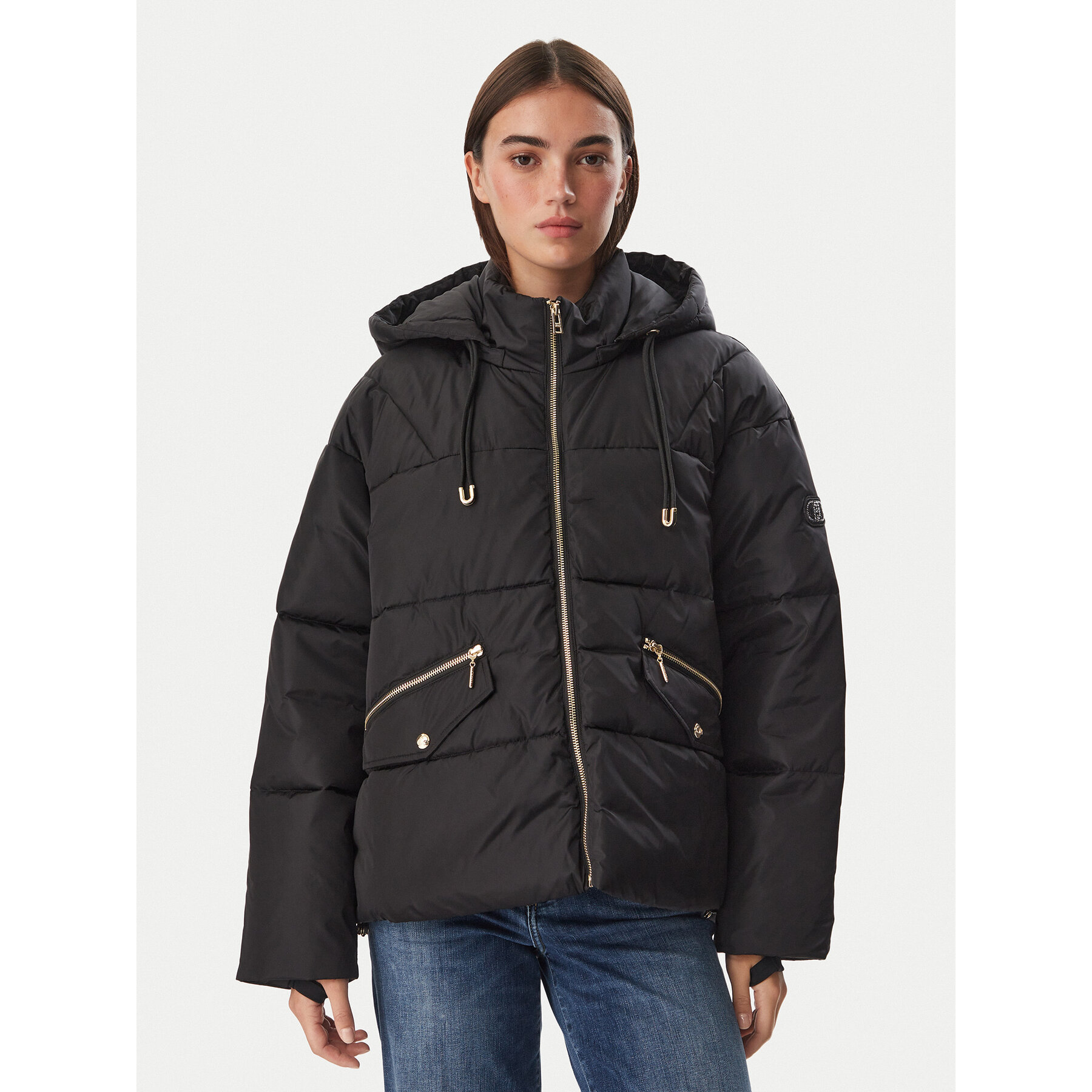 Liu Jo Winterjacke TF6006 TS62A Schwarz Regular Fit