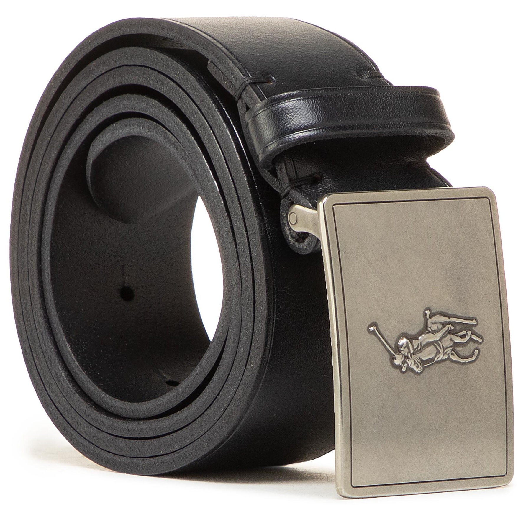 Pánsky opasok Polo Ralph Lauren 36mm Pp Plaque Belt 405691693001 Čierna