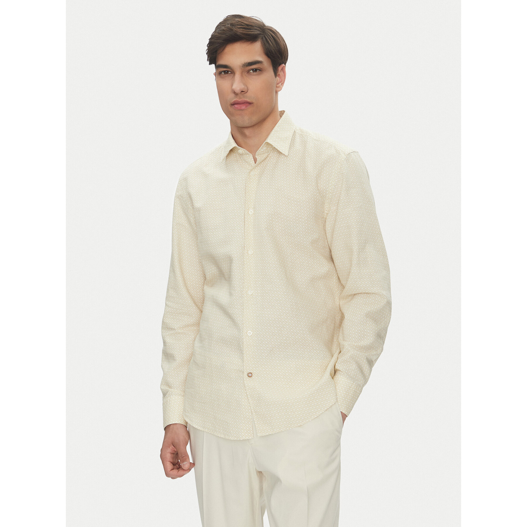 BOSS Hemd C-Hal 50539532 Creme Casual Fit