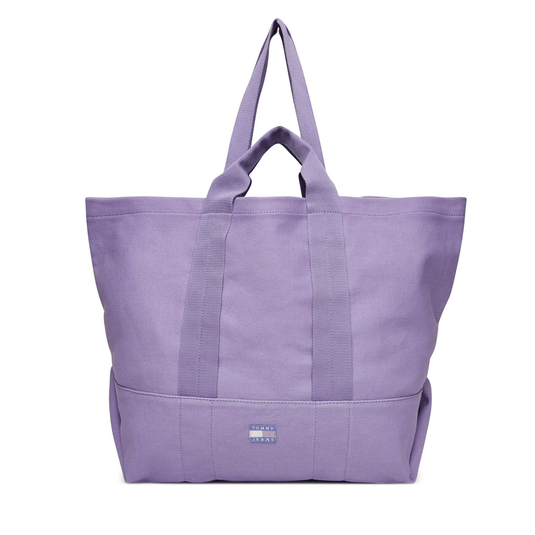 Geantă Tommy Jeans Tjw Tote Edition Canvas AW0AW17542 Violet