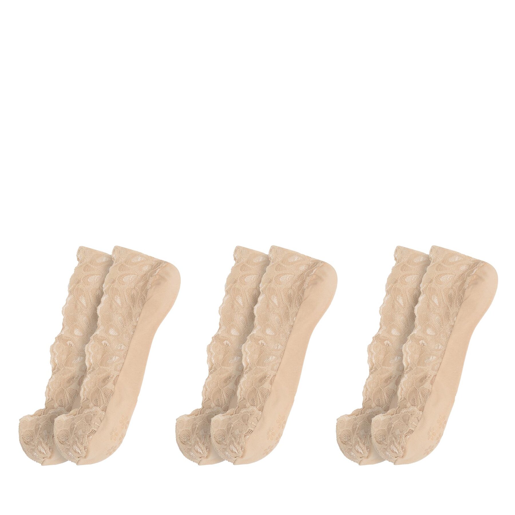 3 pár női bokazokni JENNY, Méret: 35/38, Bézs, 4WB-002-AW23 (3-pack)