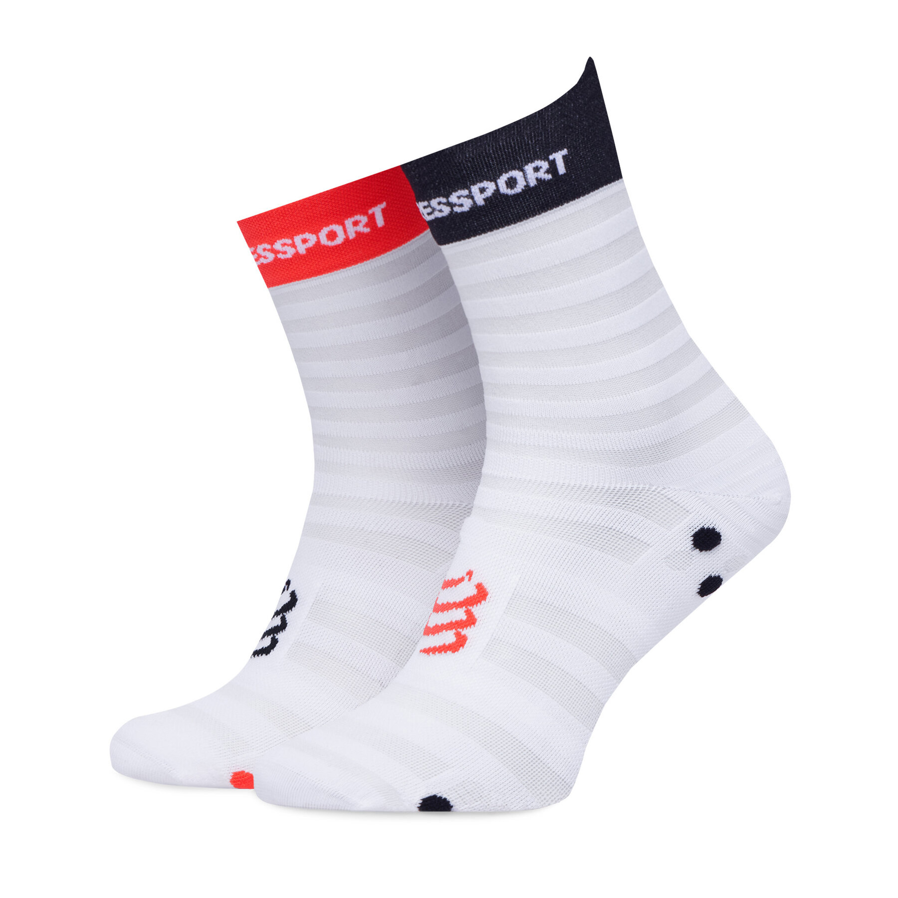 Șosete scurte Compressport Pro Racing Socks v4.0 Ultralight Run Low XU00051B Alb