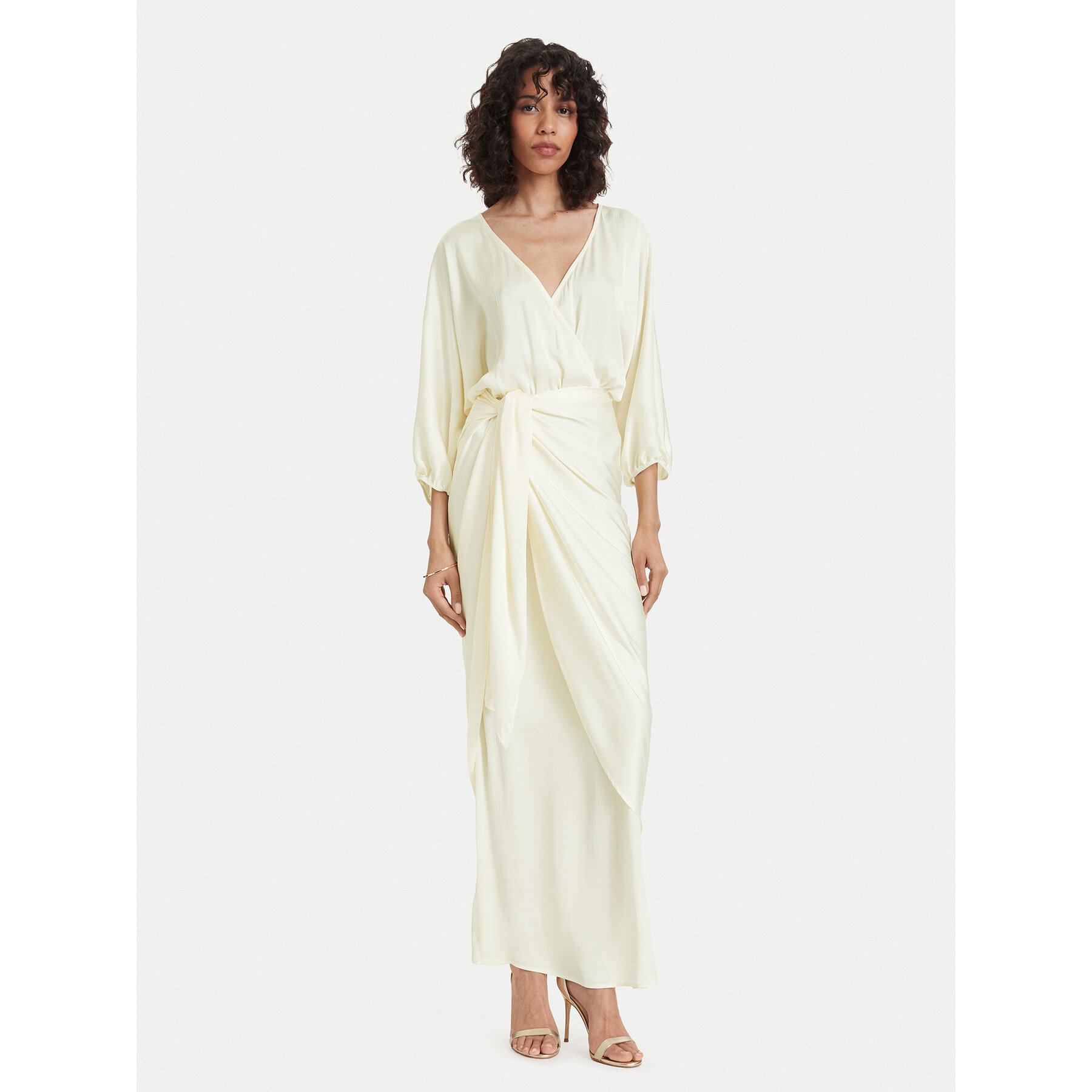 ACCESS FASHION Abendkleid 63-3379-357 Creme Regular Fit