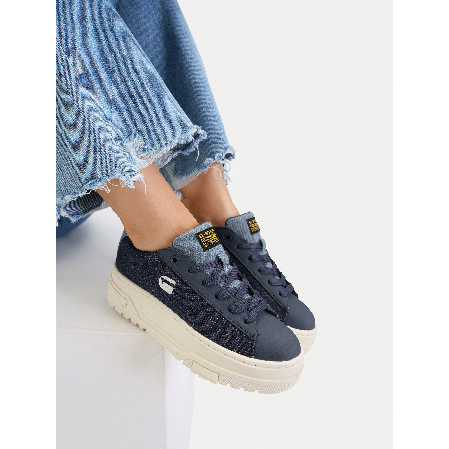 Sneakersy G-Star Raw CEO-COLS Modrá