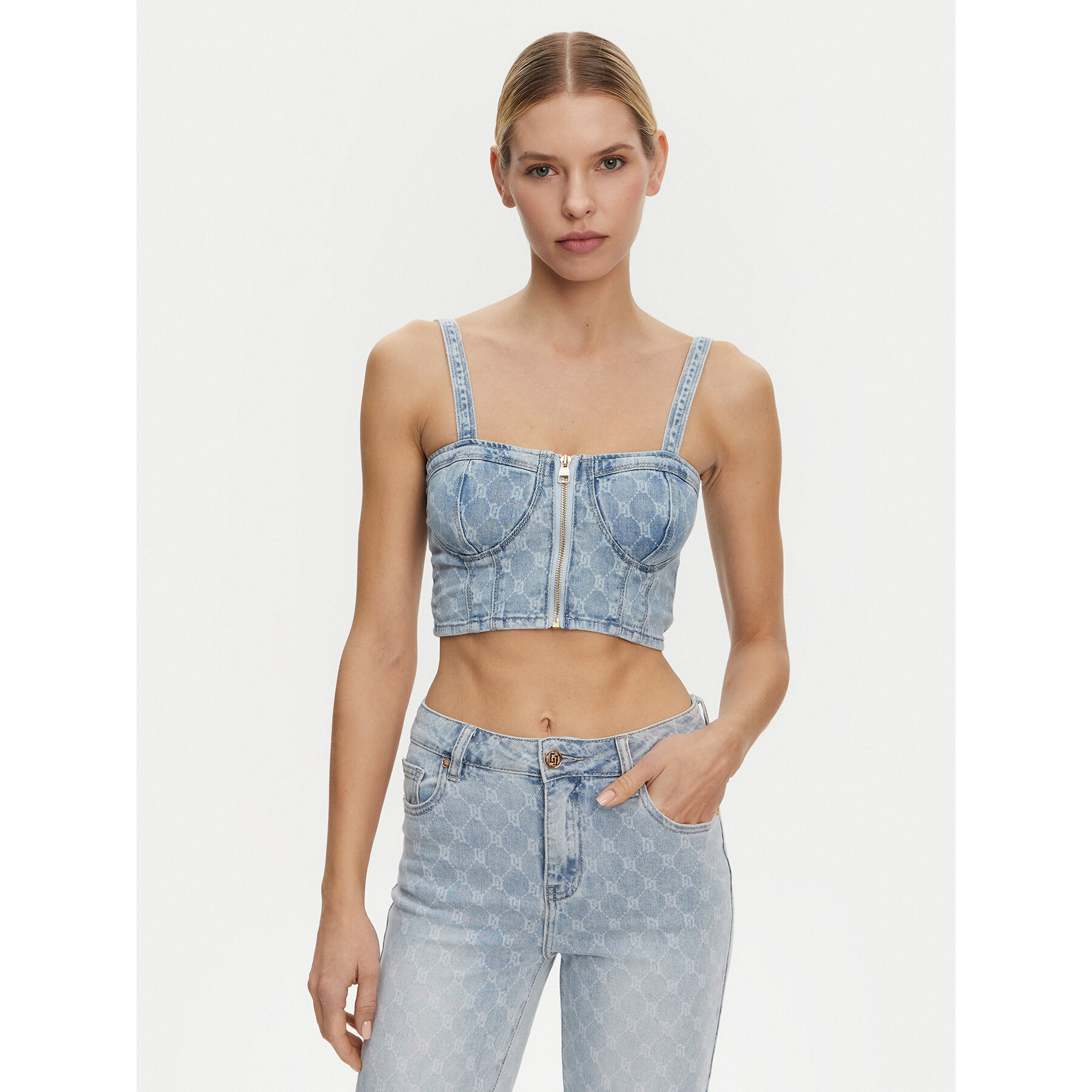 Gaudi Top 511BD46001 Blau Slim Fit