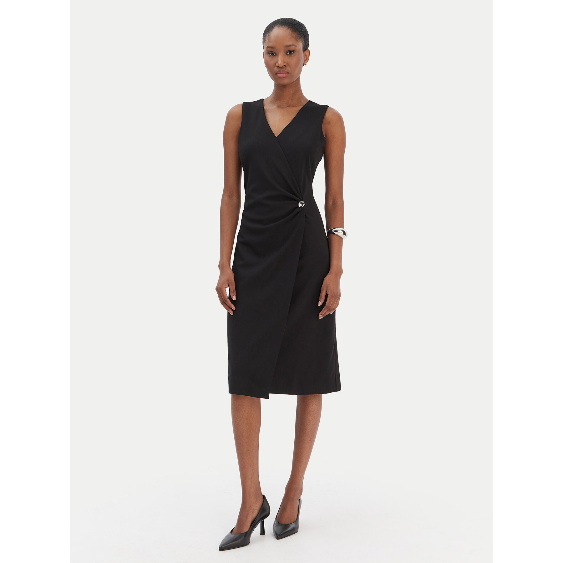 Calvin Klein Coctailkleid LV044E047G Schwarz Slim Fit