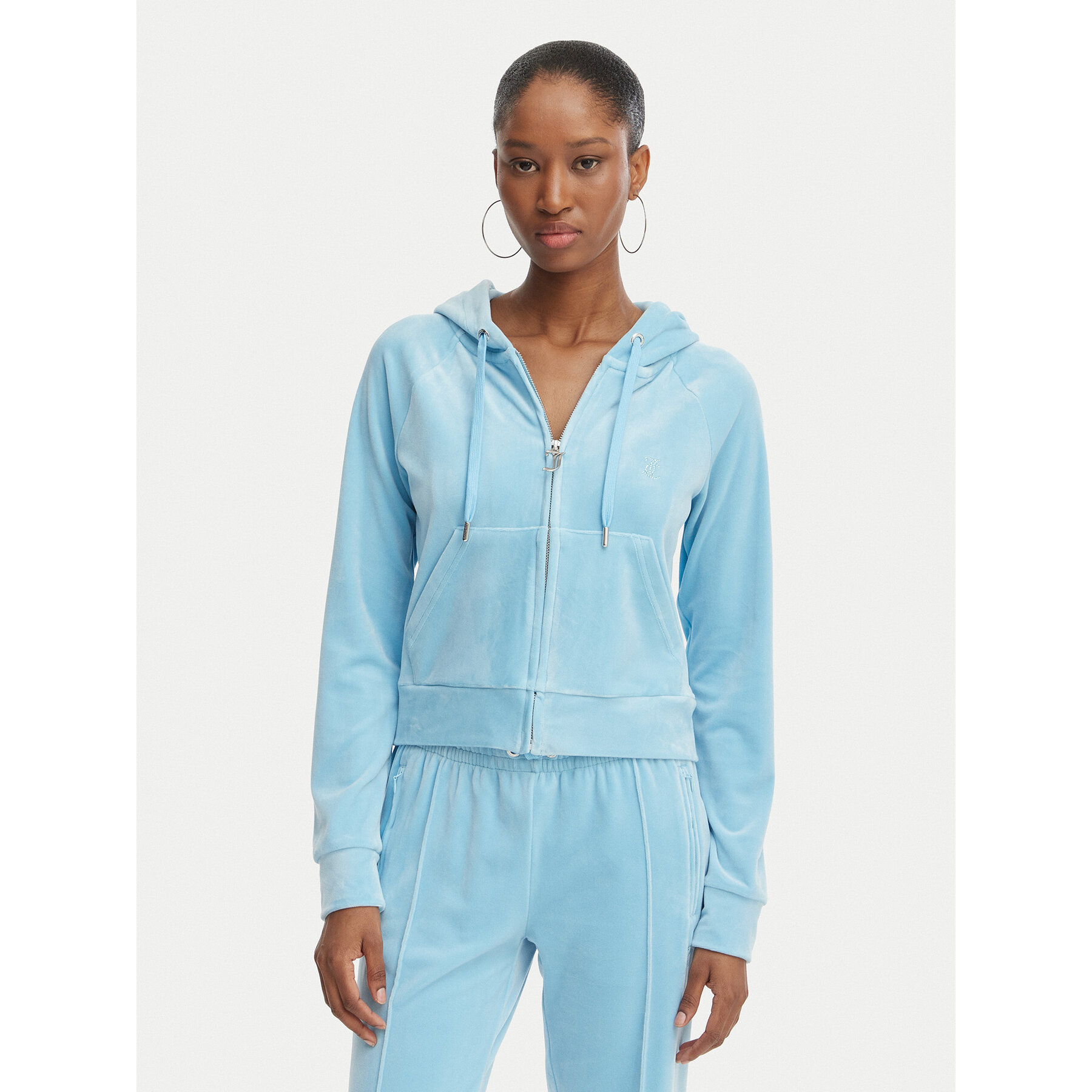 Juicy Couture Sweatshirt Madison JCWAS126326 Himmelblau Slim Fit