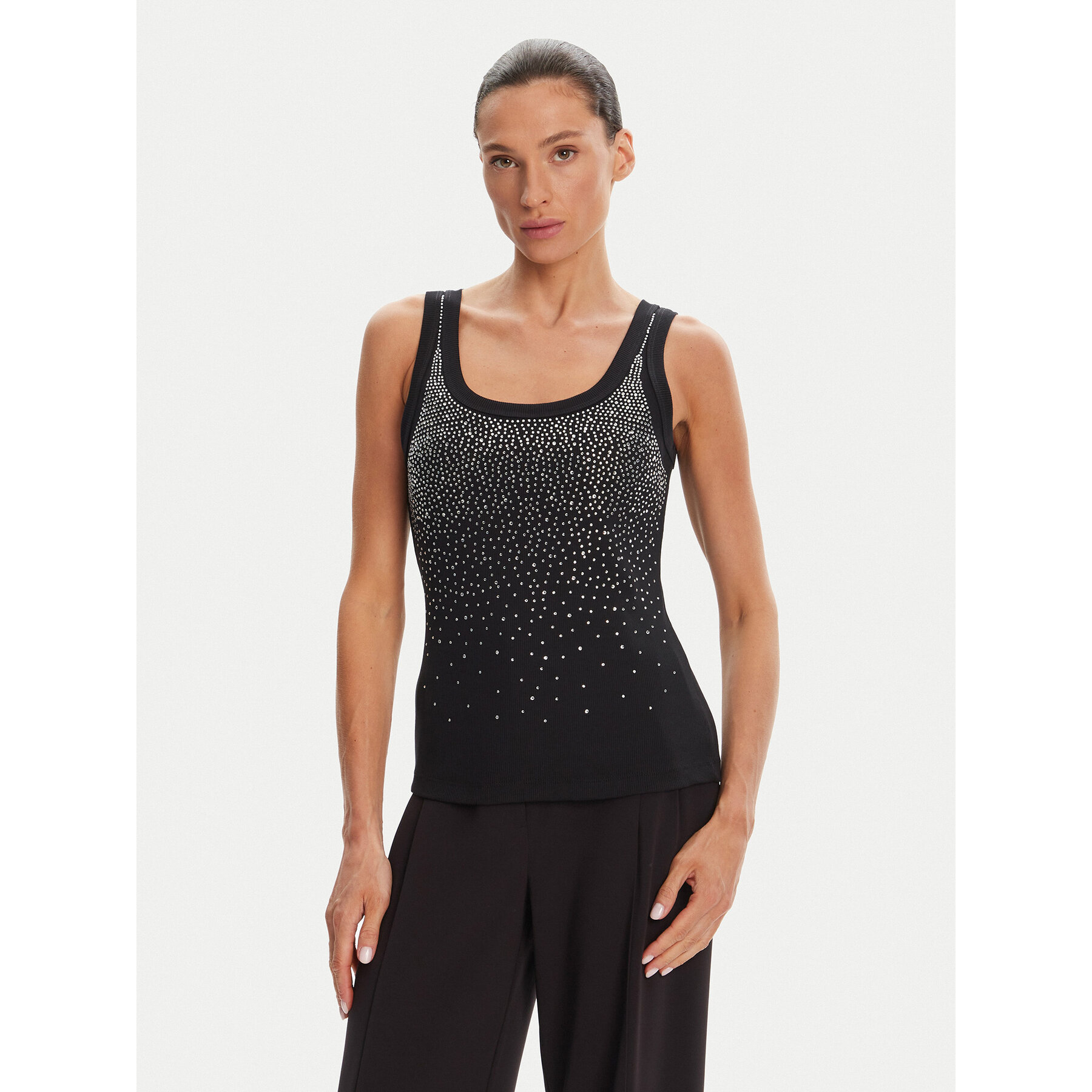 Rinascimento Top CFC0124040003 Nero Regular Fit