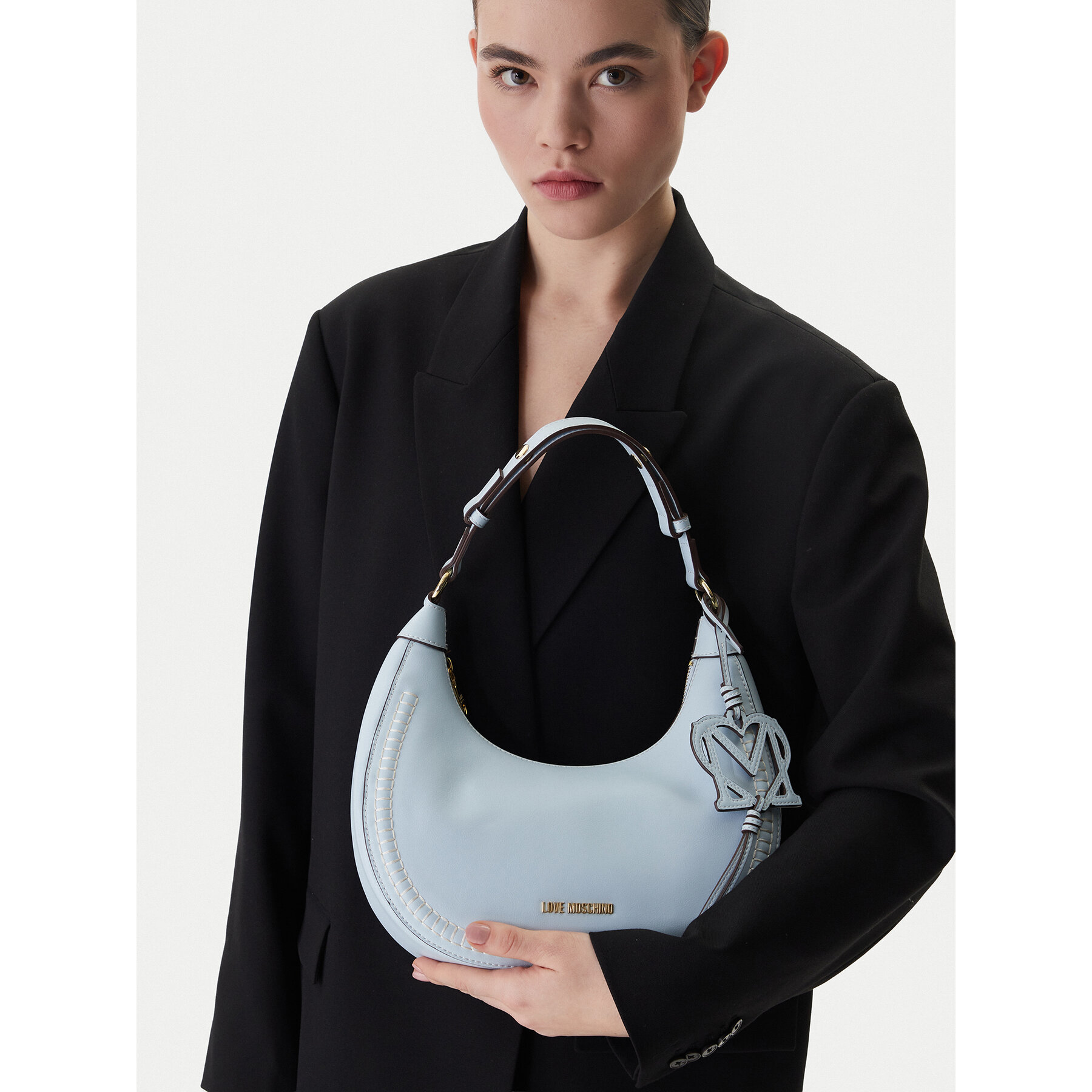 Geantă LOVE MOSCHINO JC4095PP1OLI0701 Albastru celest