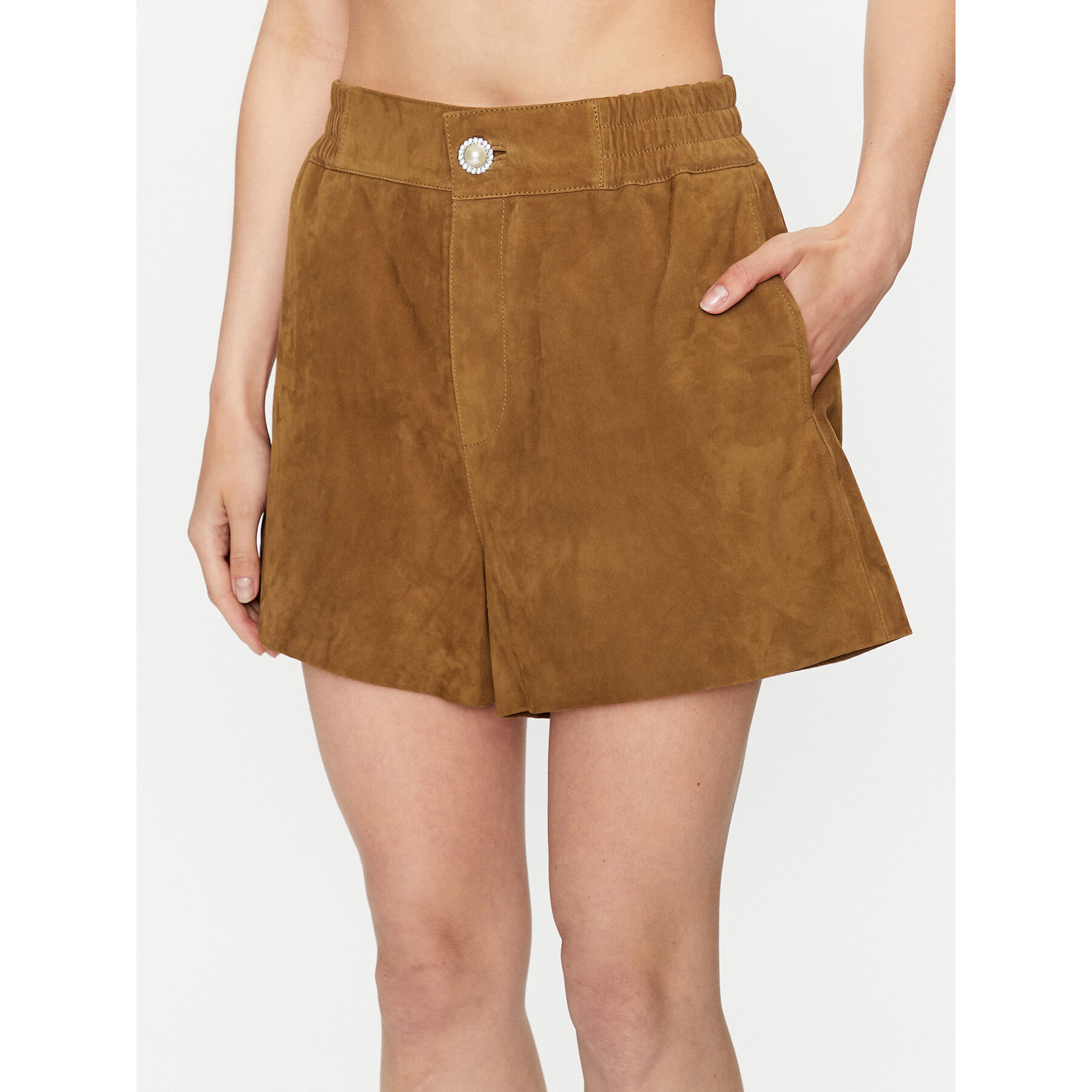 Custommade Ledershorts Nida 999589715 Braun Regular Fit