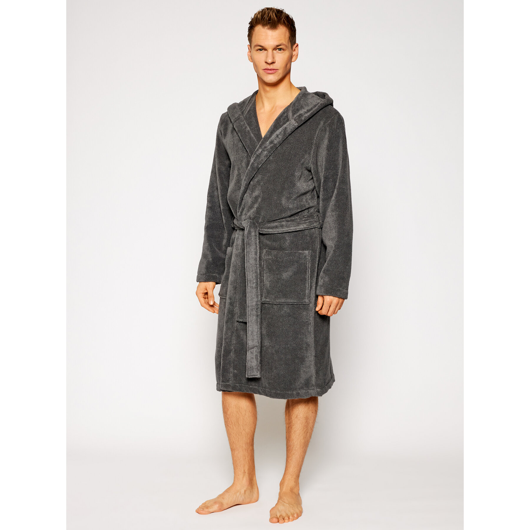 Tommy Hilfiger Tommy Hilfiger Ρόμπα Icon Hooded Bathrobe 2S87905573 Γκρι