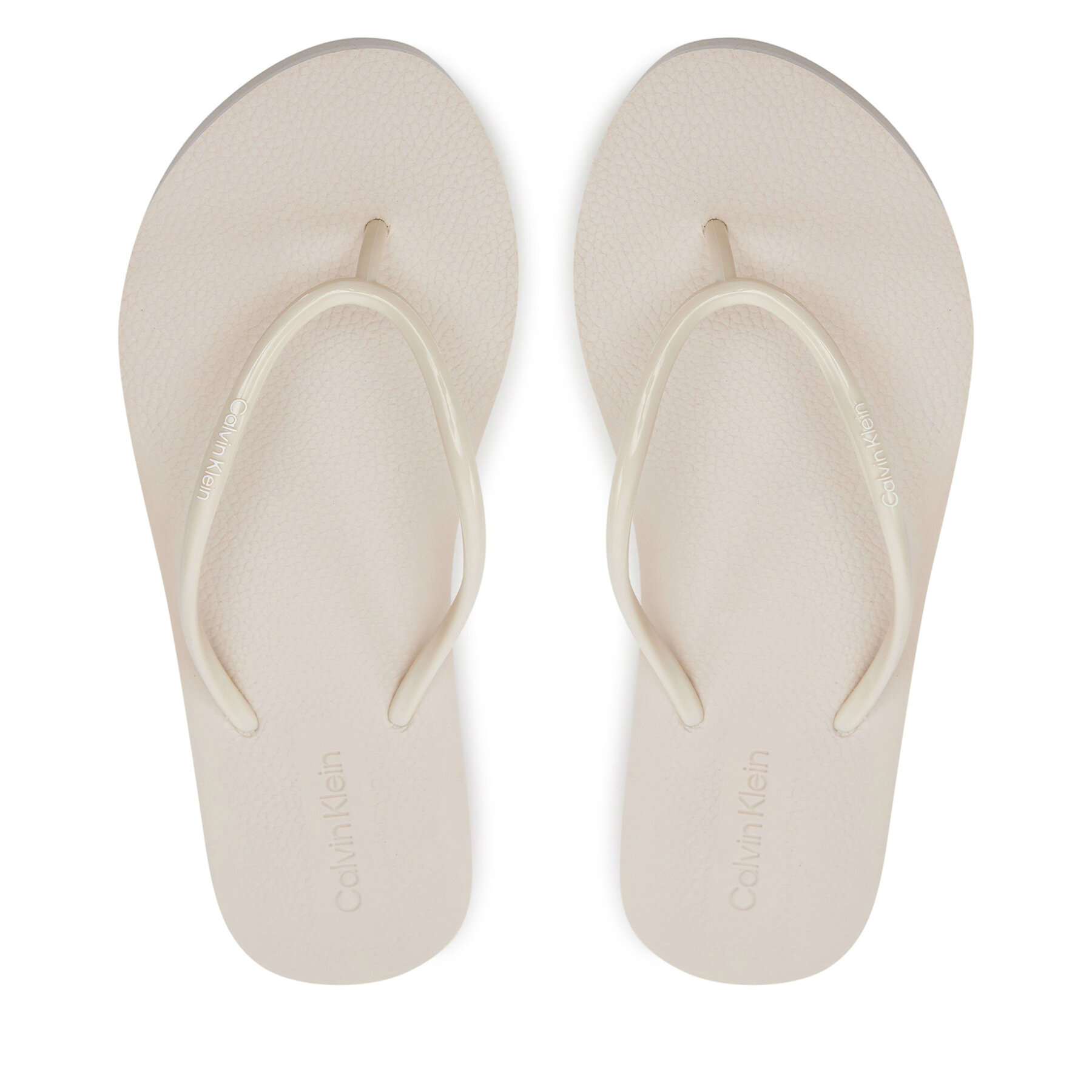 Női Flip-flops Calvin Klein, Méret: 41, Bézs, Flatform Ff Deboss Logo Tpu HW0HW01977