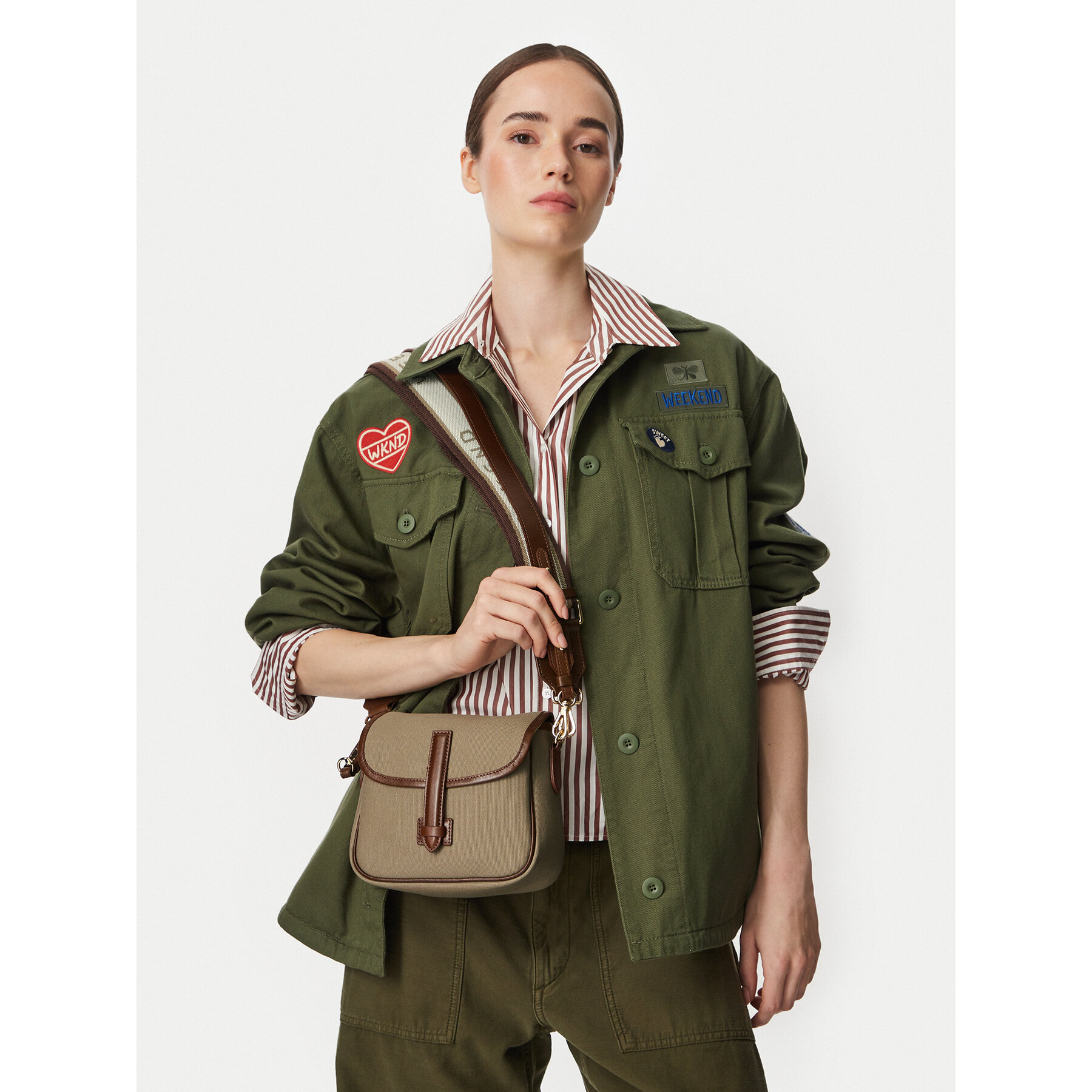 Torbica Weekend Max Mara Agap 2625516044650 Kaki