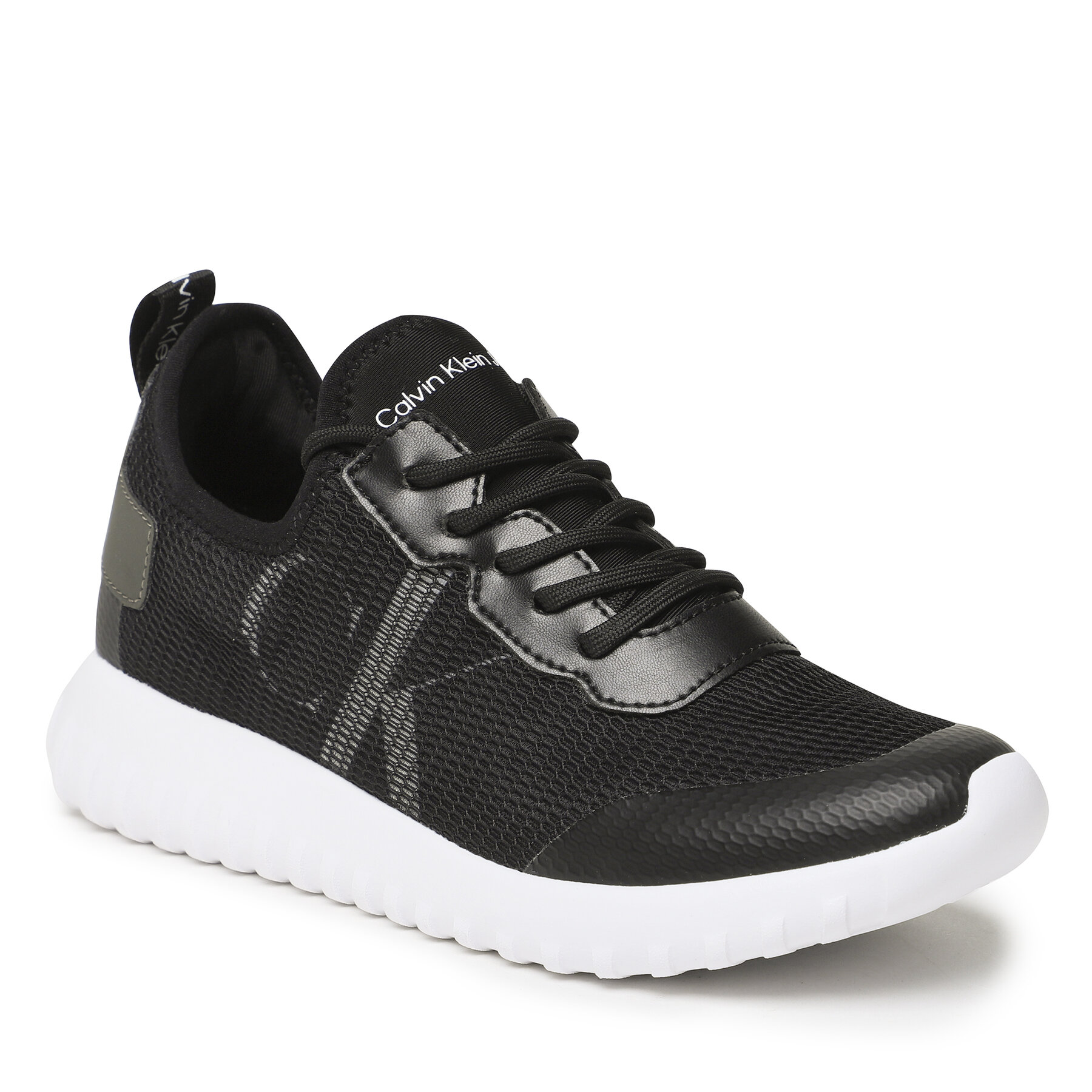 Sneakers Calvin Klein Jeans Sporty Runner Eva Slipon YW0YW00687 Black/White BEH