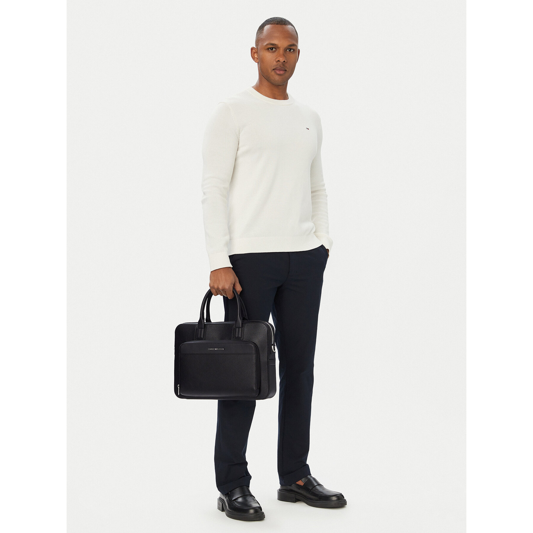 Чанта за лаптоп Tommy Hilfiger Th Central Slim Computer Bag AM0AM14730 Черен