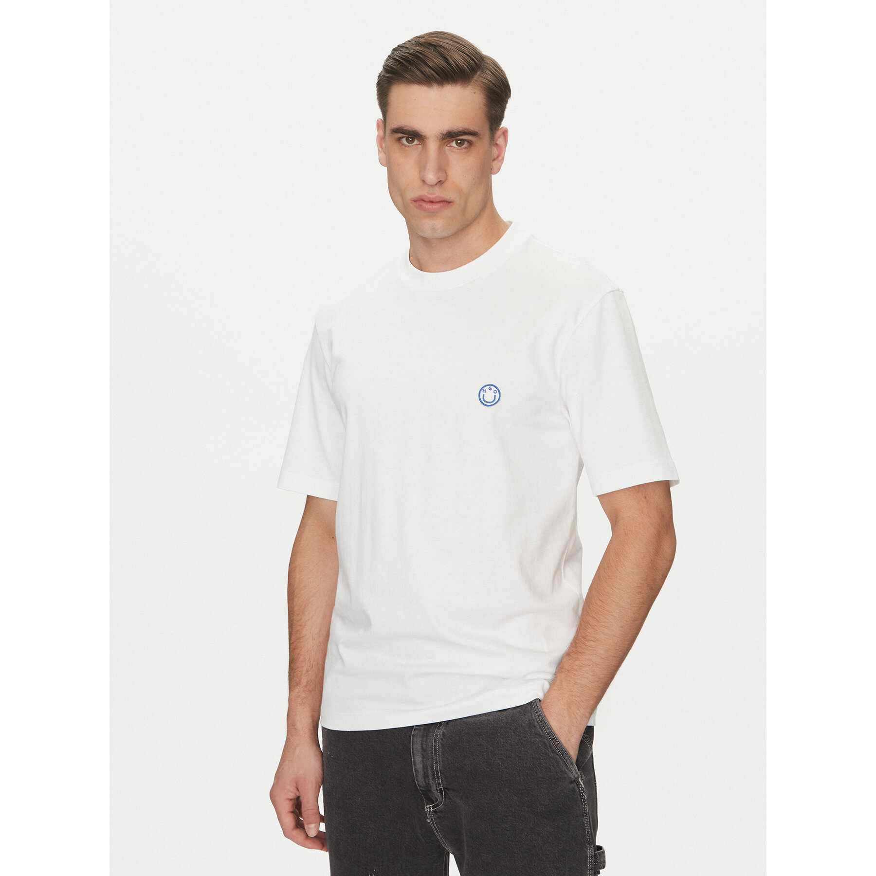 HUGO T-Shirt Niley 50519984 Λευκό Regular Fit