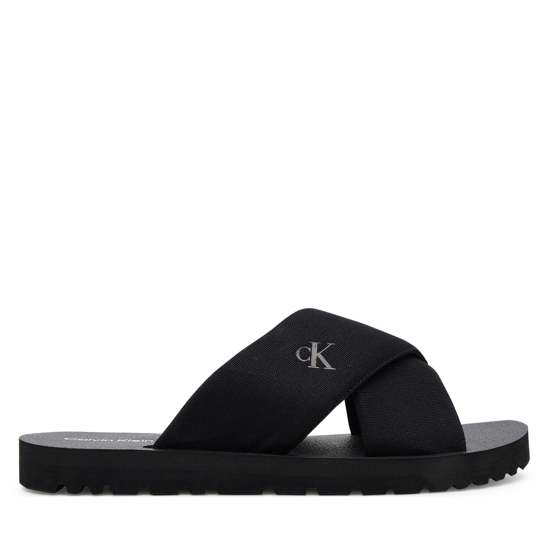 Pánske Šľapky Calvin Klein Jeans, Rozmer: 42, Čierna, Cross Sandal Crxs Tx YM0YM01223