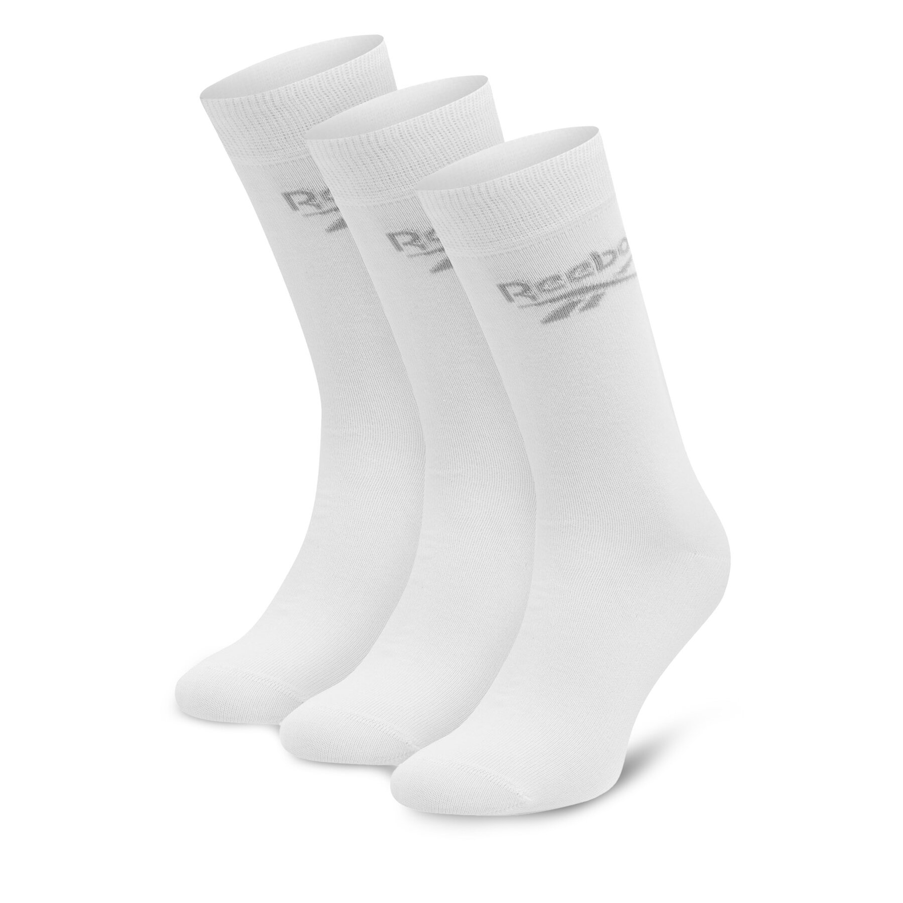 Lot de 3 paires de chaussettes hautes unisexe Reebok R0367-SS24 (3-pack) Blanc