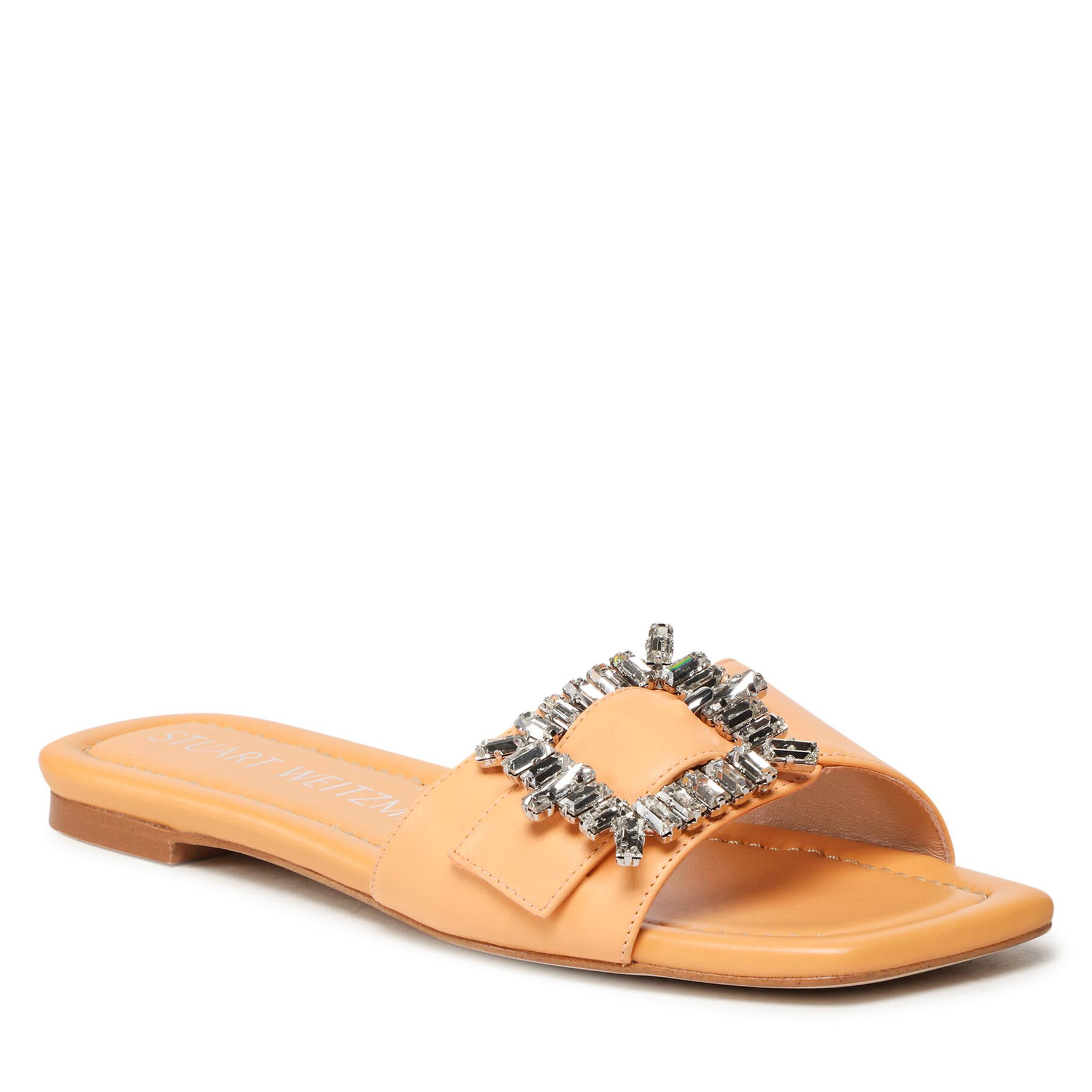 Șlapi Stuart Weitzman Shine Buckle Slide San SA717 Mango