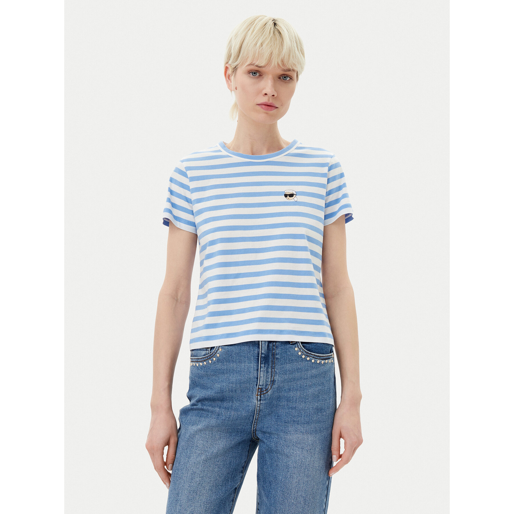KARL LAGERFELD T-shirt A1W17099 Blu Regular Fit
