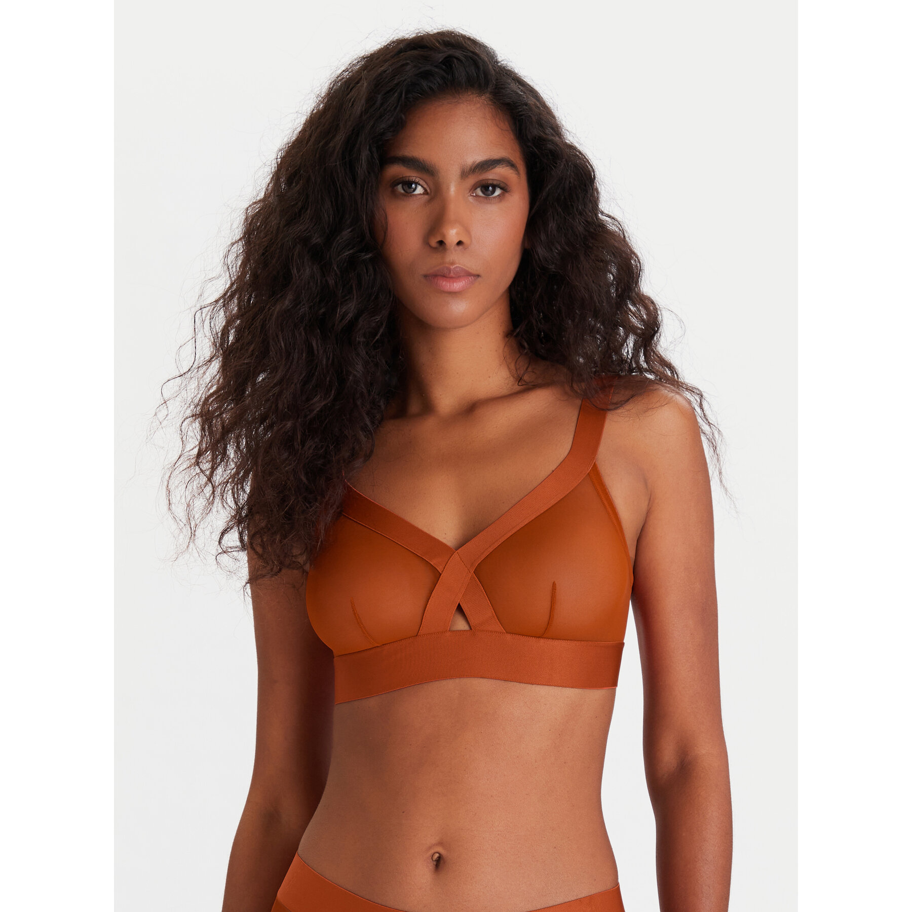 DKNY Nedrček brez kosti DK4084 Rjava