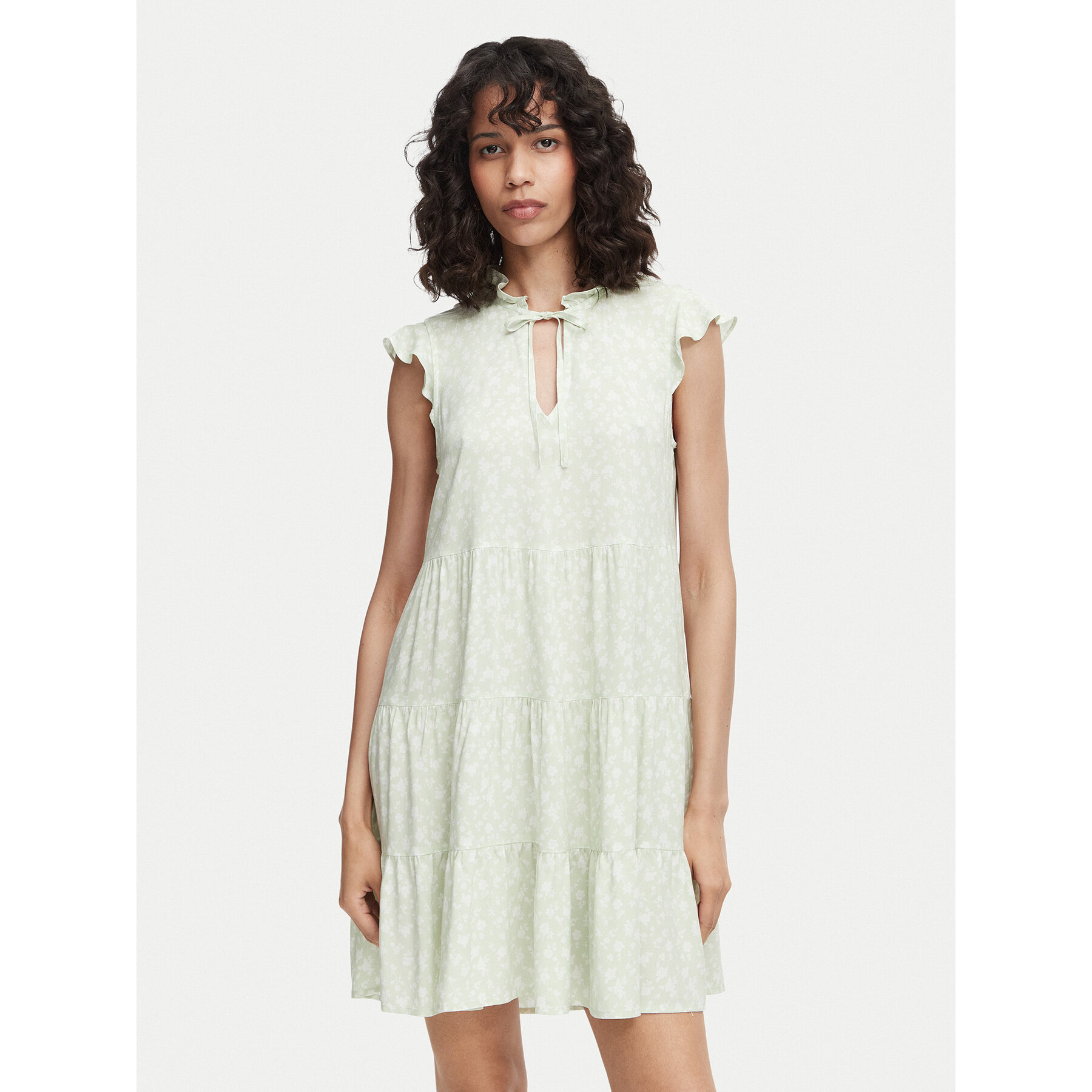 Vero Moda Sommerkleid Alba 10342656 Hellgrün Regular Fit