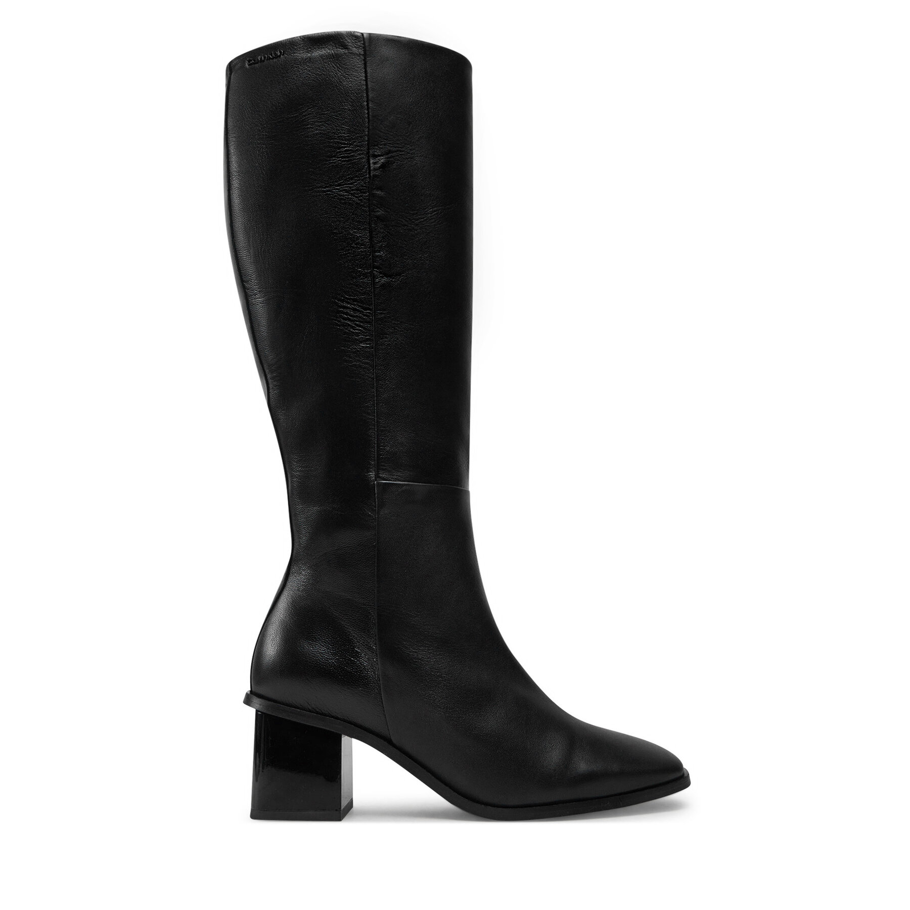 Dámske Čižmy Calvin Klein, Rozmer: 37, Čierna, Heel Knee Boot 50 W/Ml Lth HW0HW02321
