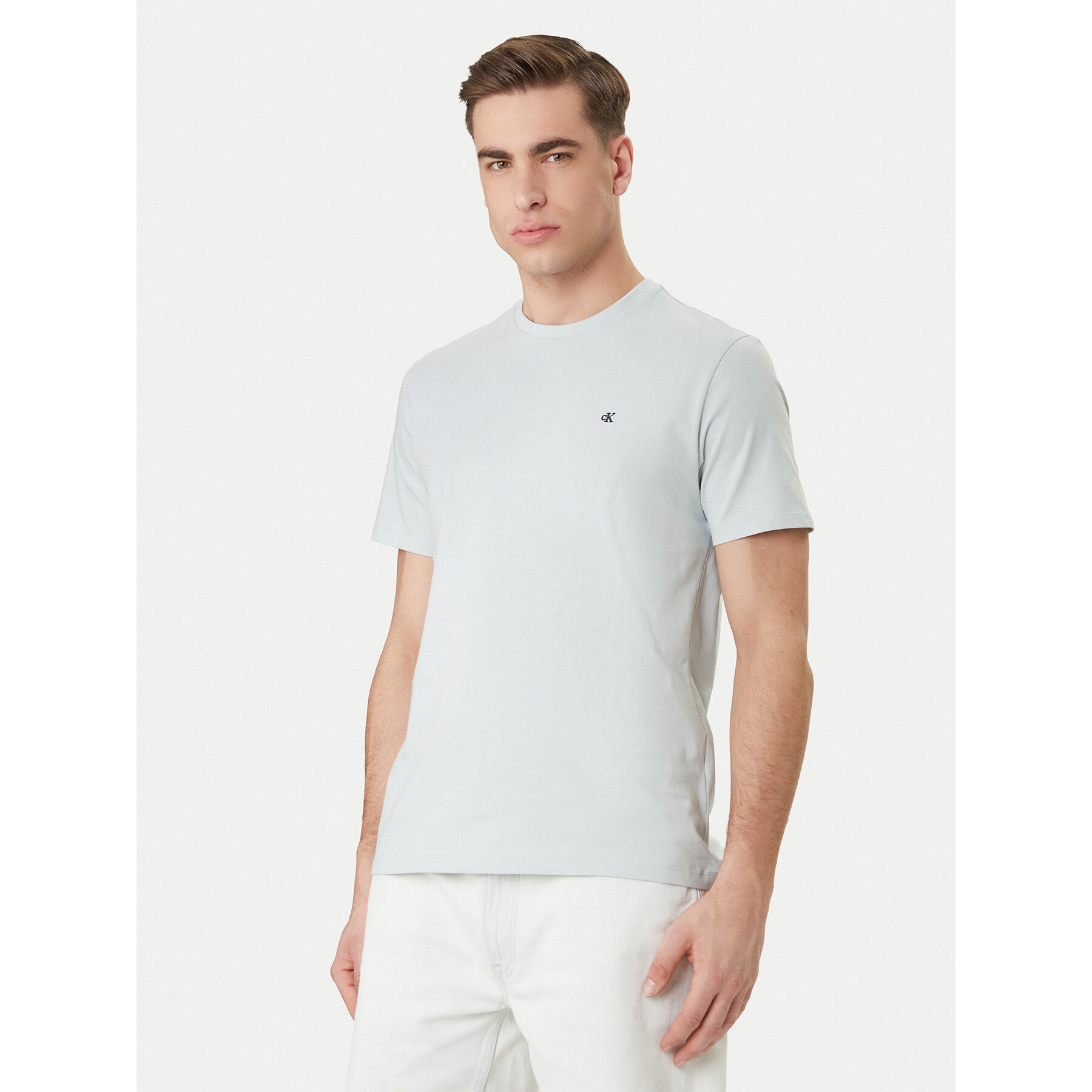 Calvin Klein Jeans T-Shirt Classic Monogram LV04RD254G Grün Regular Fit