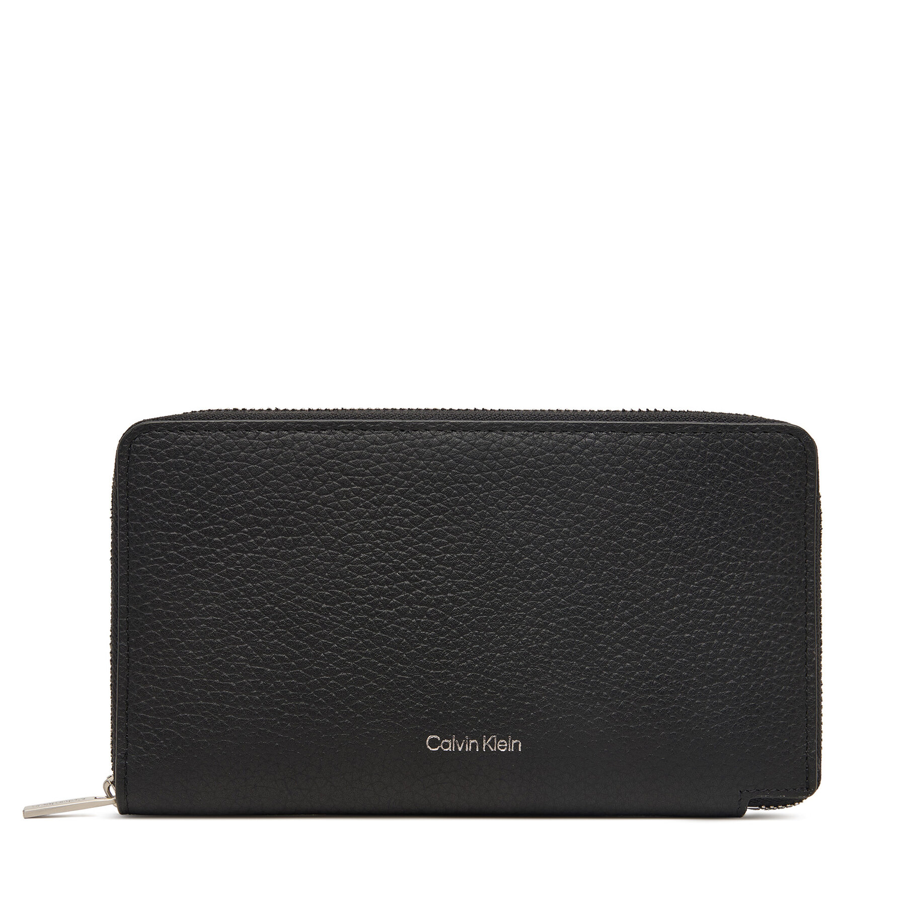 Portofel Calvin Klein Foil Emboss Long Zip Fold LV04D1107G Negru