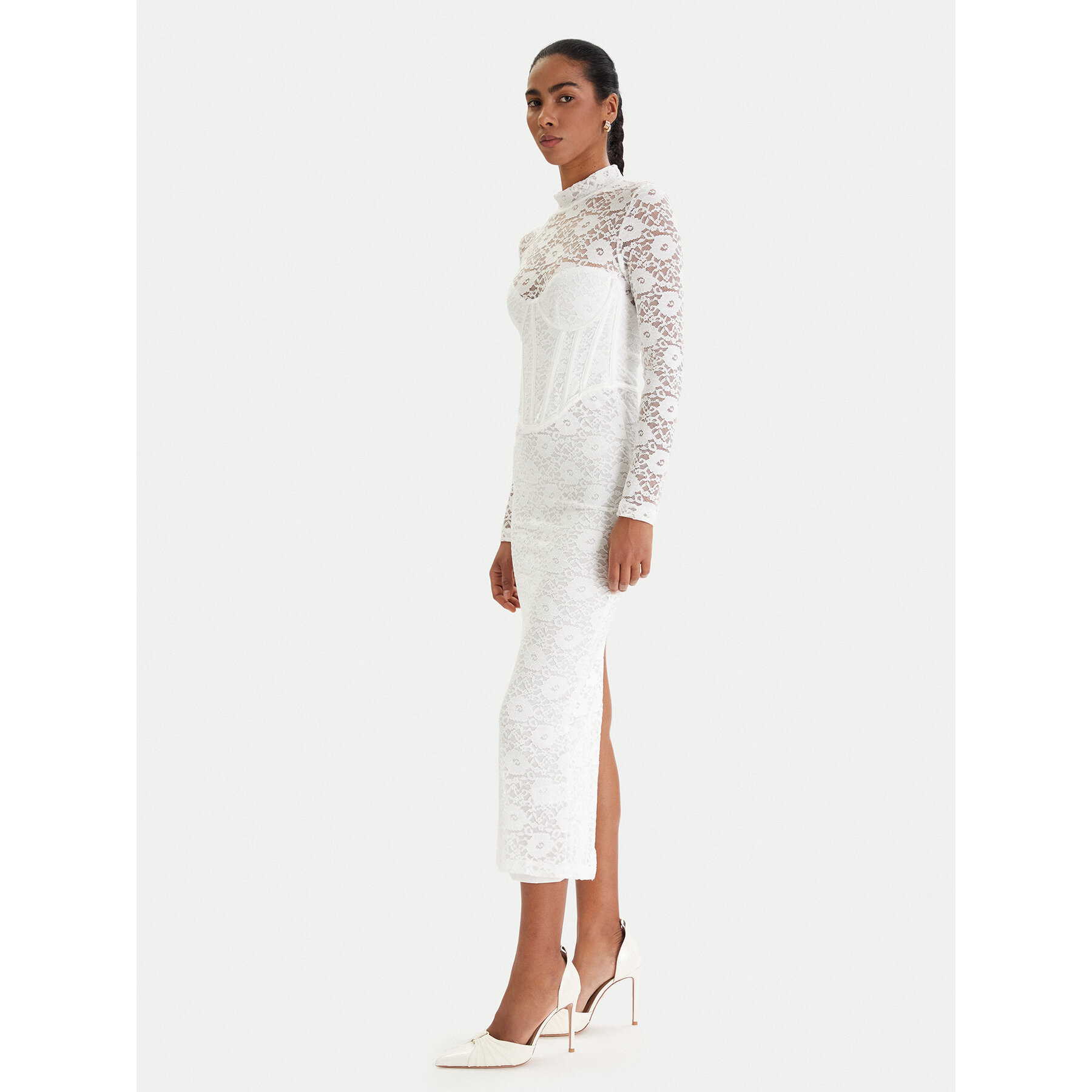 Bardot Coctailkleid Carmen 60189DB Weiß Slim Fit