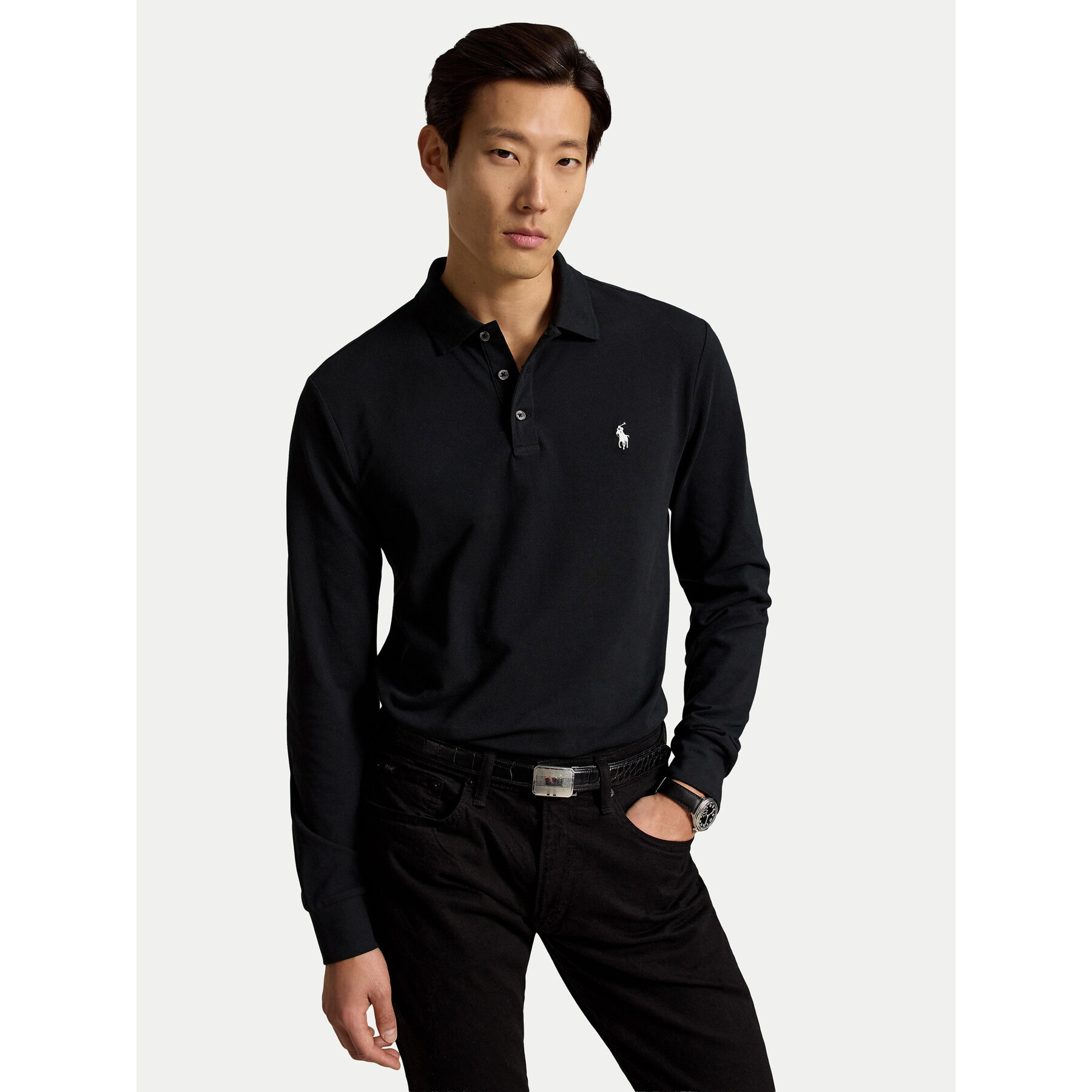 Polo Ralph Lauren Poloshirt 710955081505 Schwarz Slim Fit