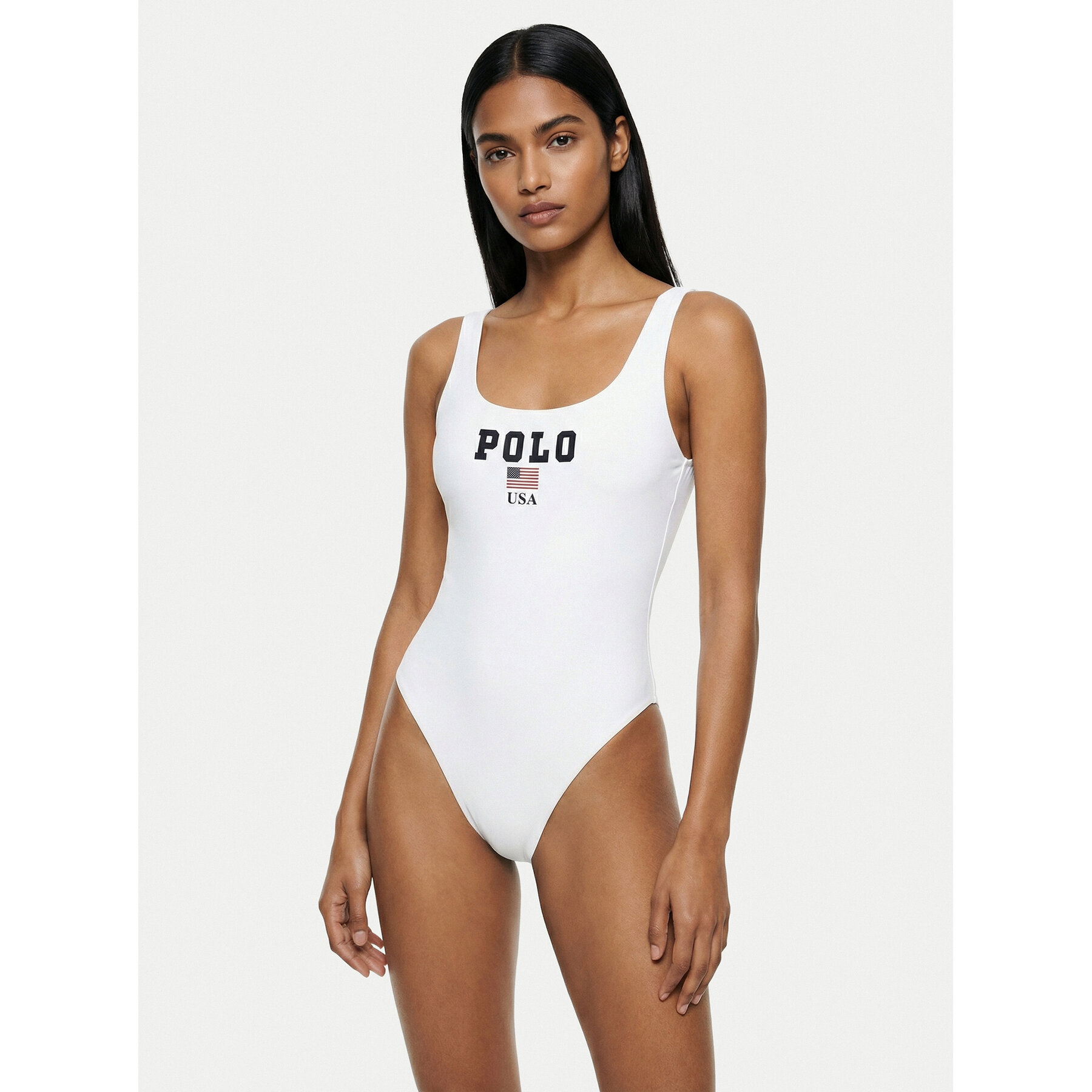 Polo Ralph Lauren Badeanzug 21612410 Weiß