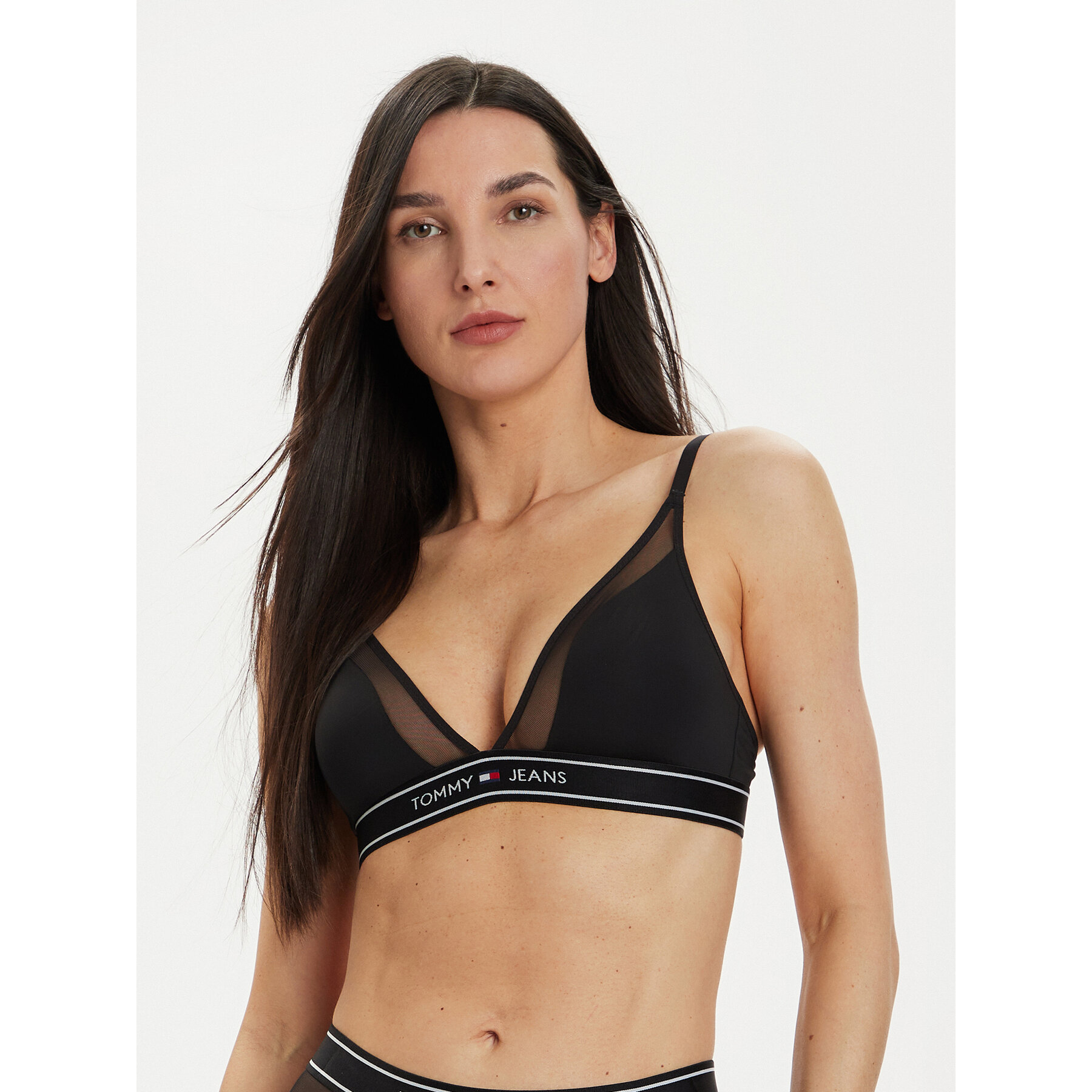 Tommy Hilfiger Bralette melltartó UW0UW05130 Fekete