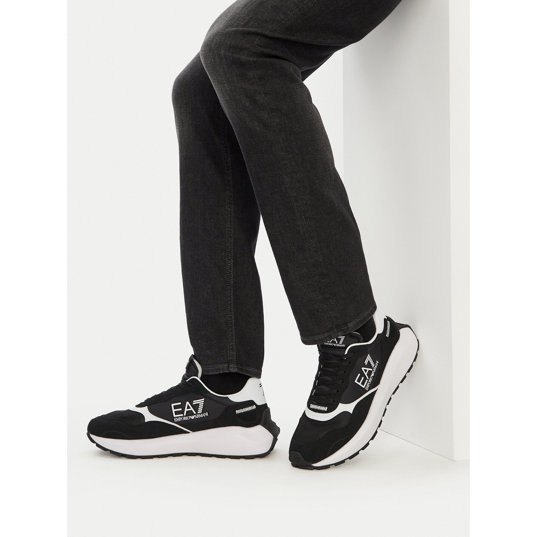 Sneakers EA7 Emporio Armani 7X000341 AF18616 MC001 Negru