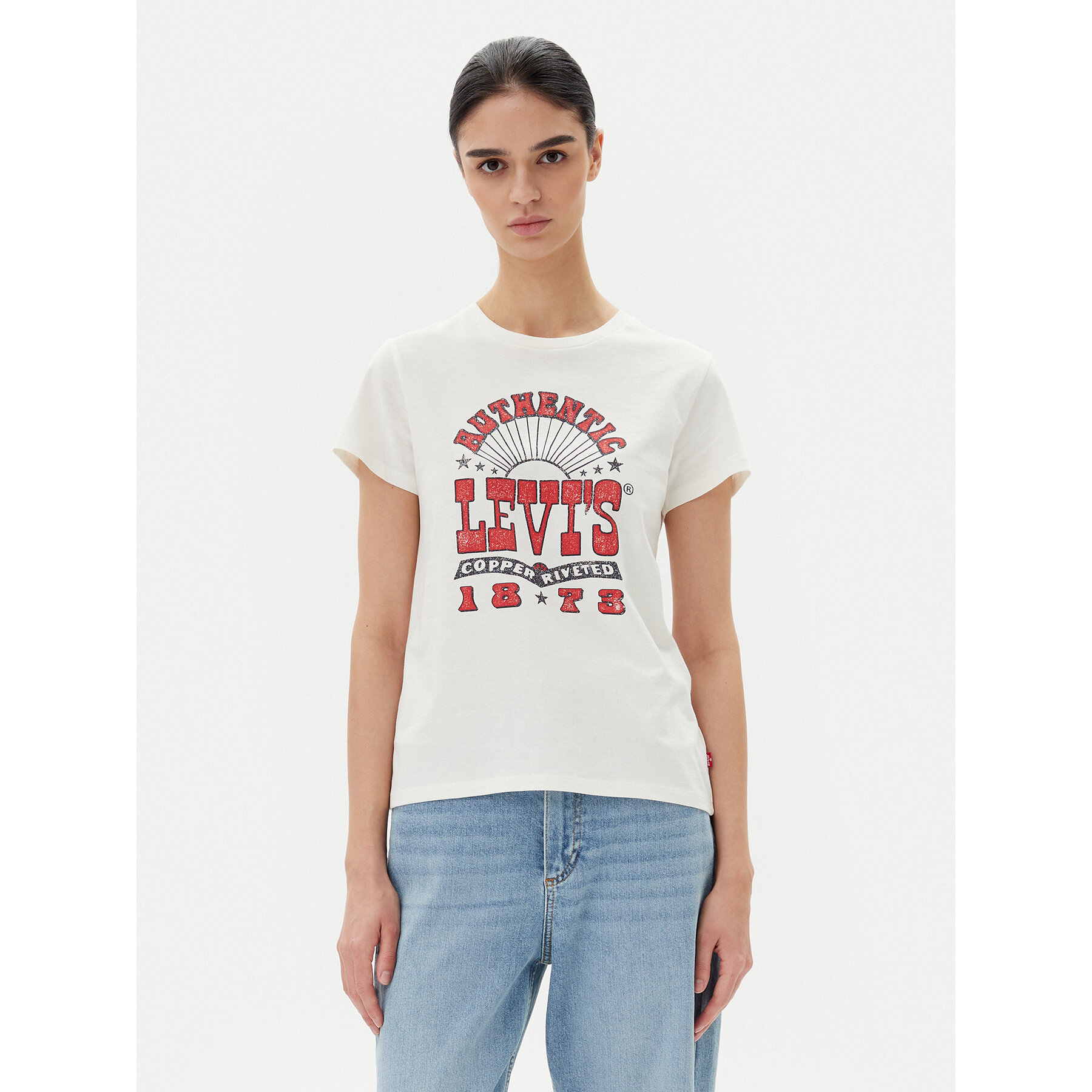 Levi's® T-shirt Perfect 17369-3024 Bianco Standard Fit