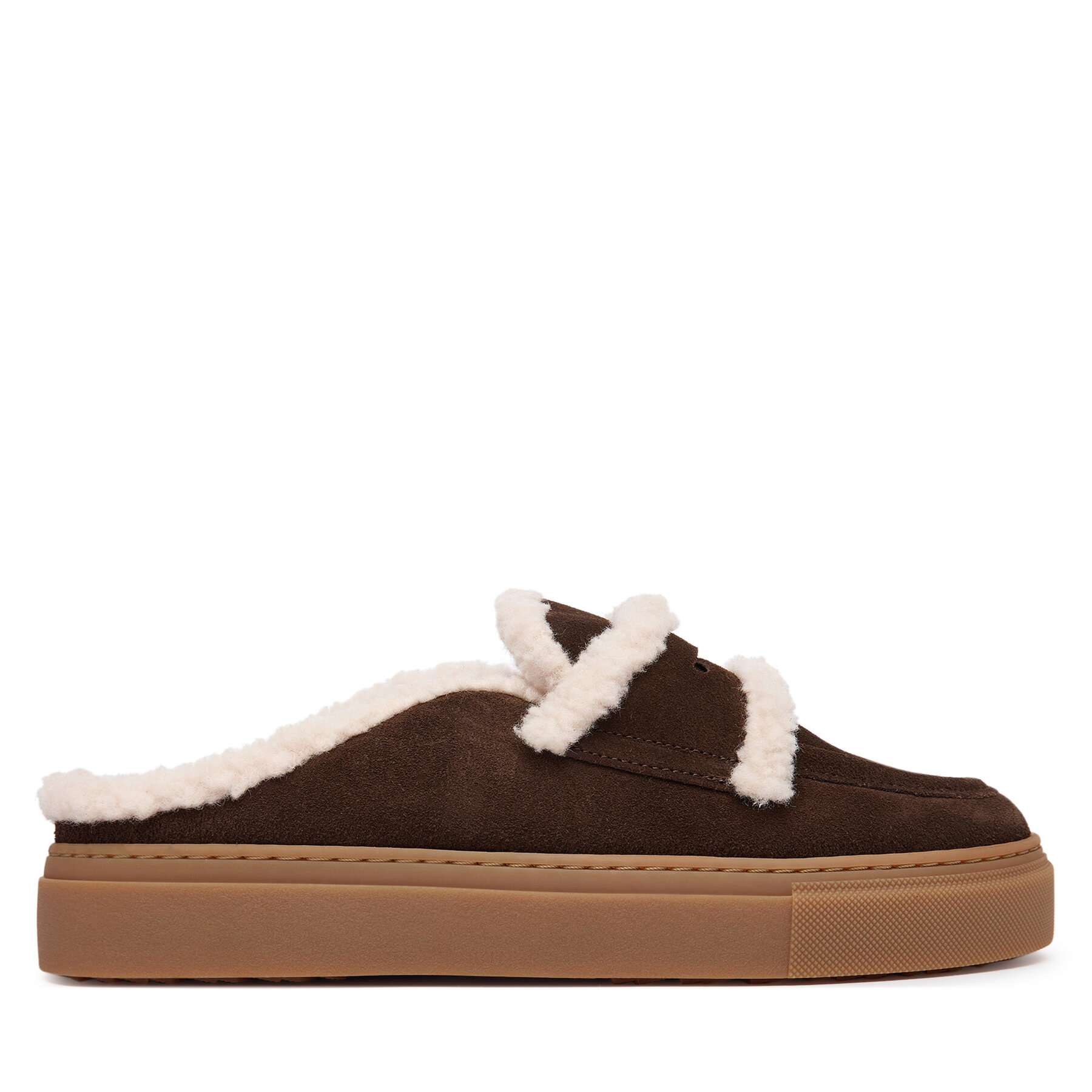 Natikači Inuikii Mule Wool 1004.017.0011 Rjava