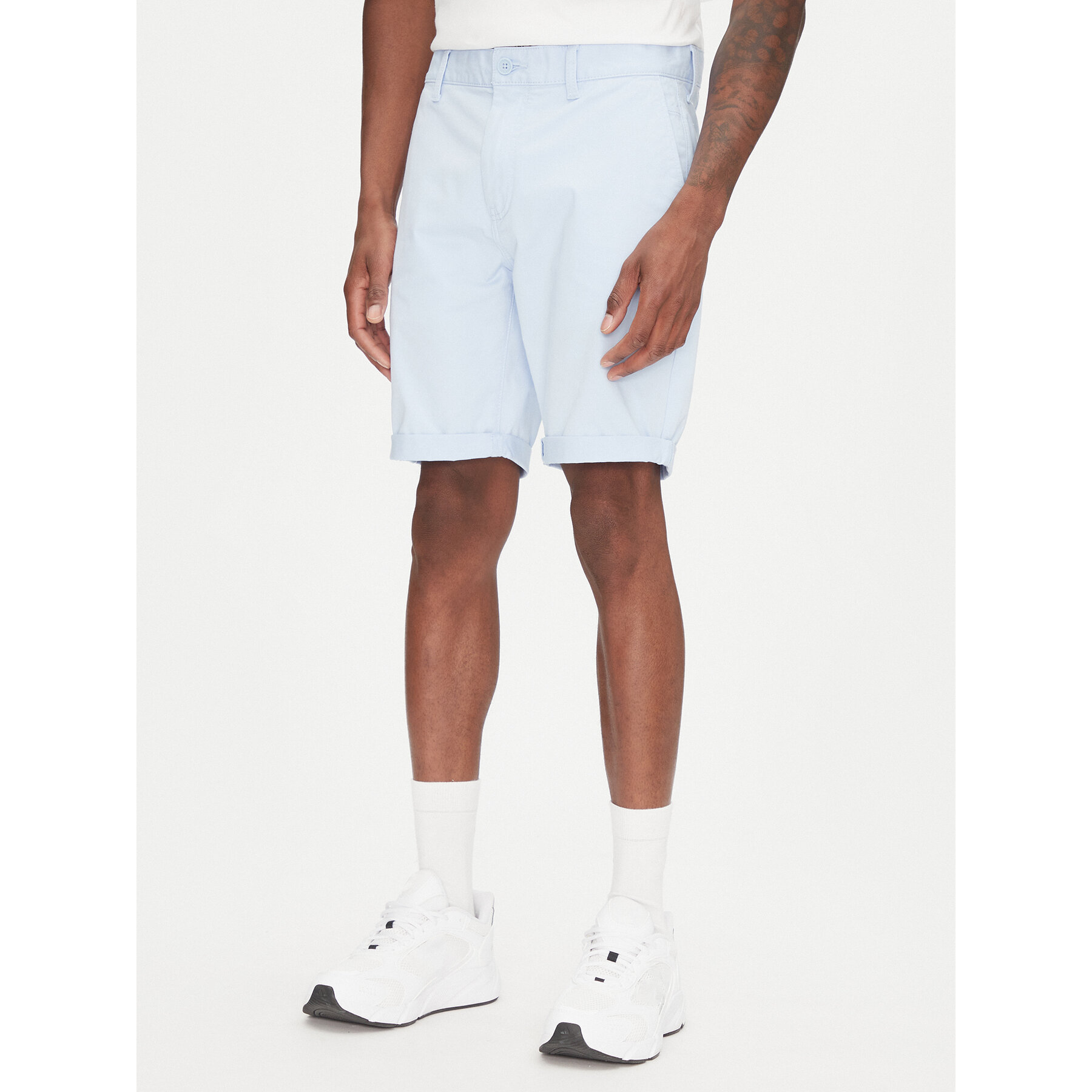 Tommy Jeans Stoffshorts Scanton DM0DM21950 Himmelblau Slim Fit