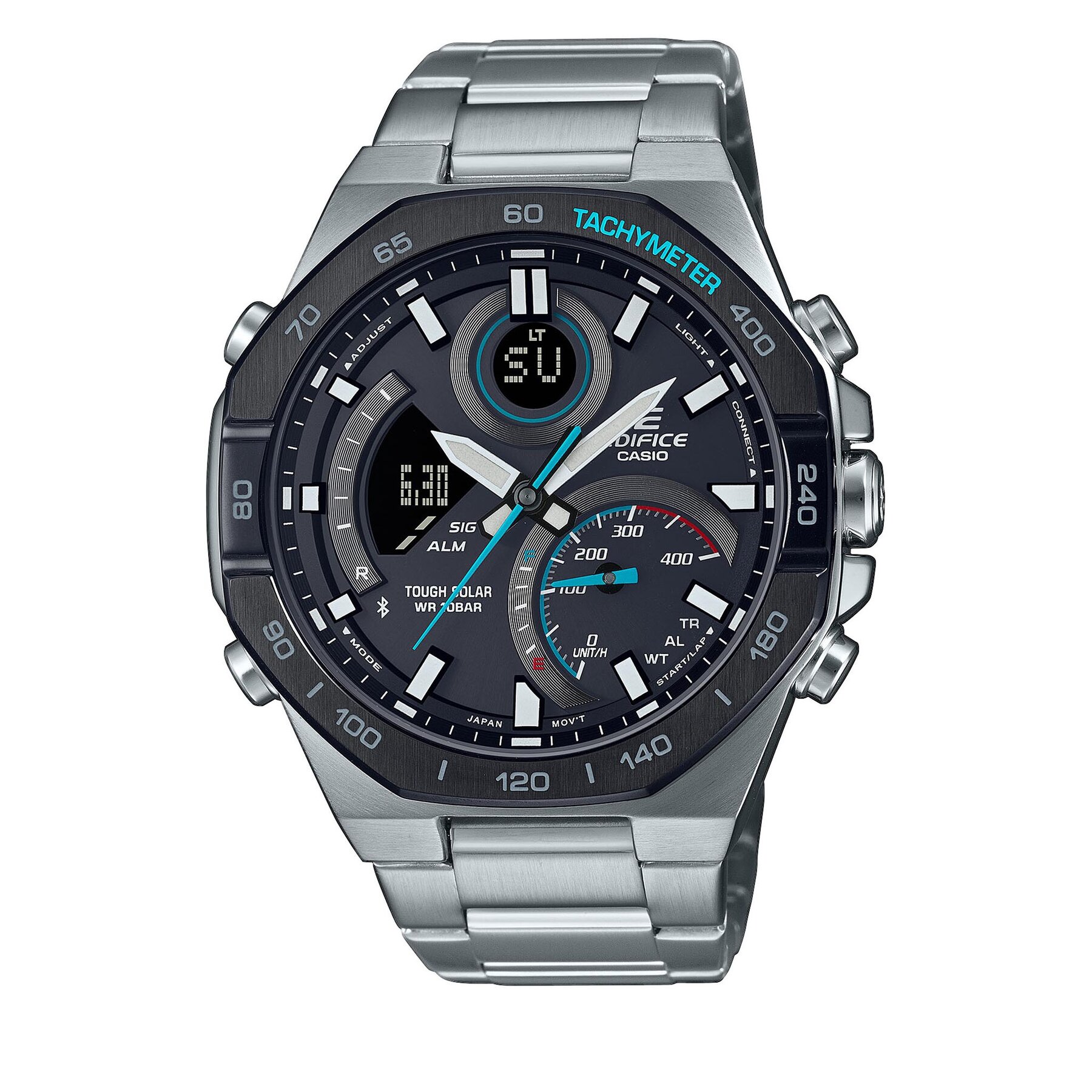 

Годинник Casio Edifice Racing ECB-950DB-1AEF Silver, Срібний