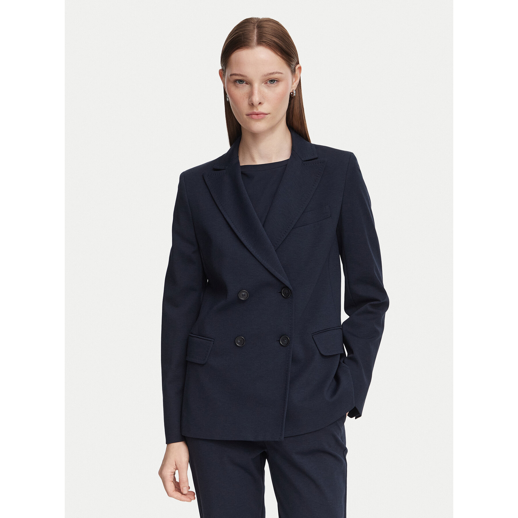Weekend Max Mara Sakko Colibri 2625916021 Dunkelblau Regular Fit