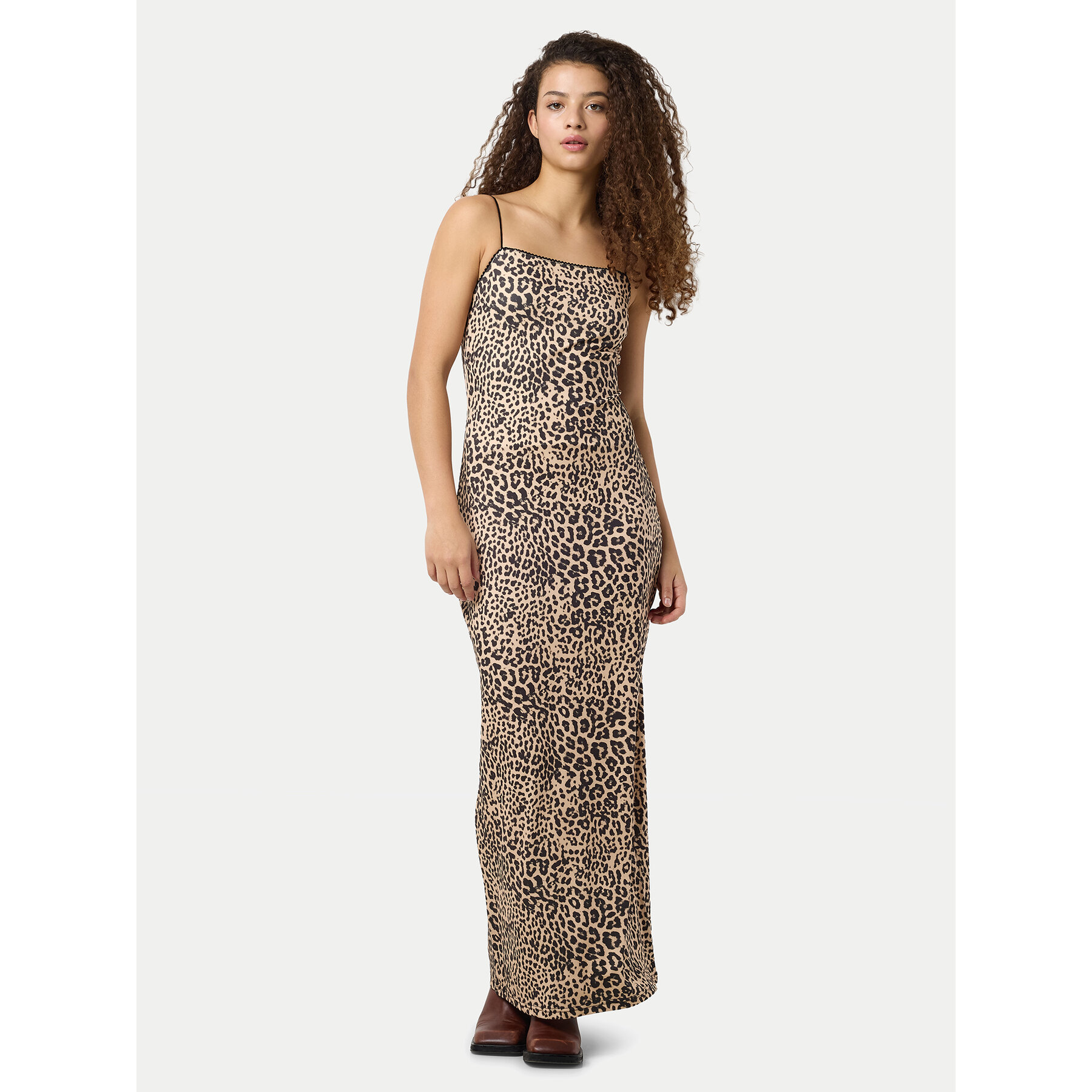 Noisy May Sommerkleid Avery 27034320 Braun Slim Fit