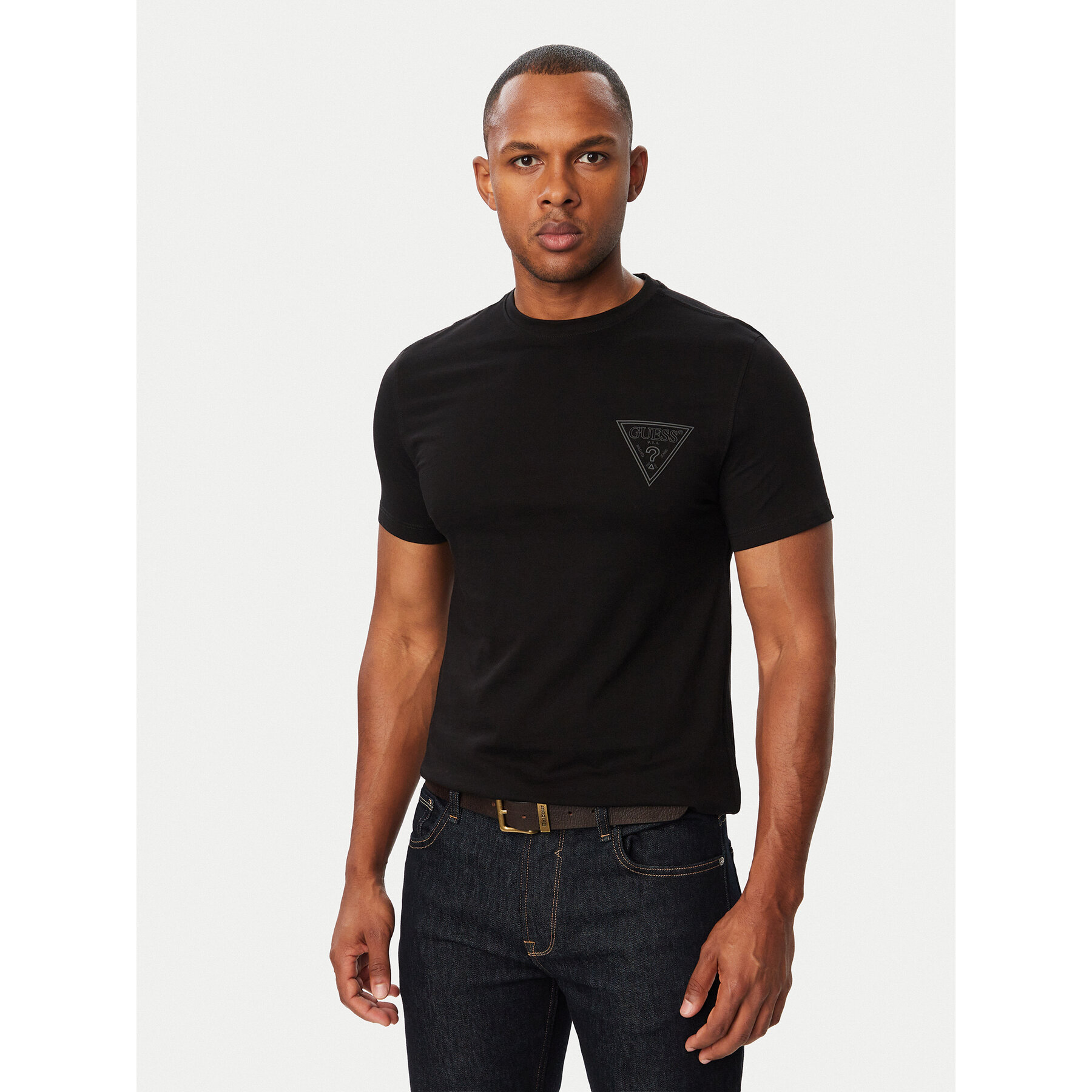 Guess Majica M6BI49 K6186 Črna Slim Fit