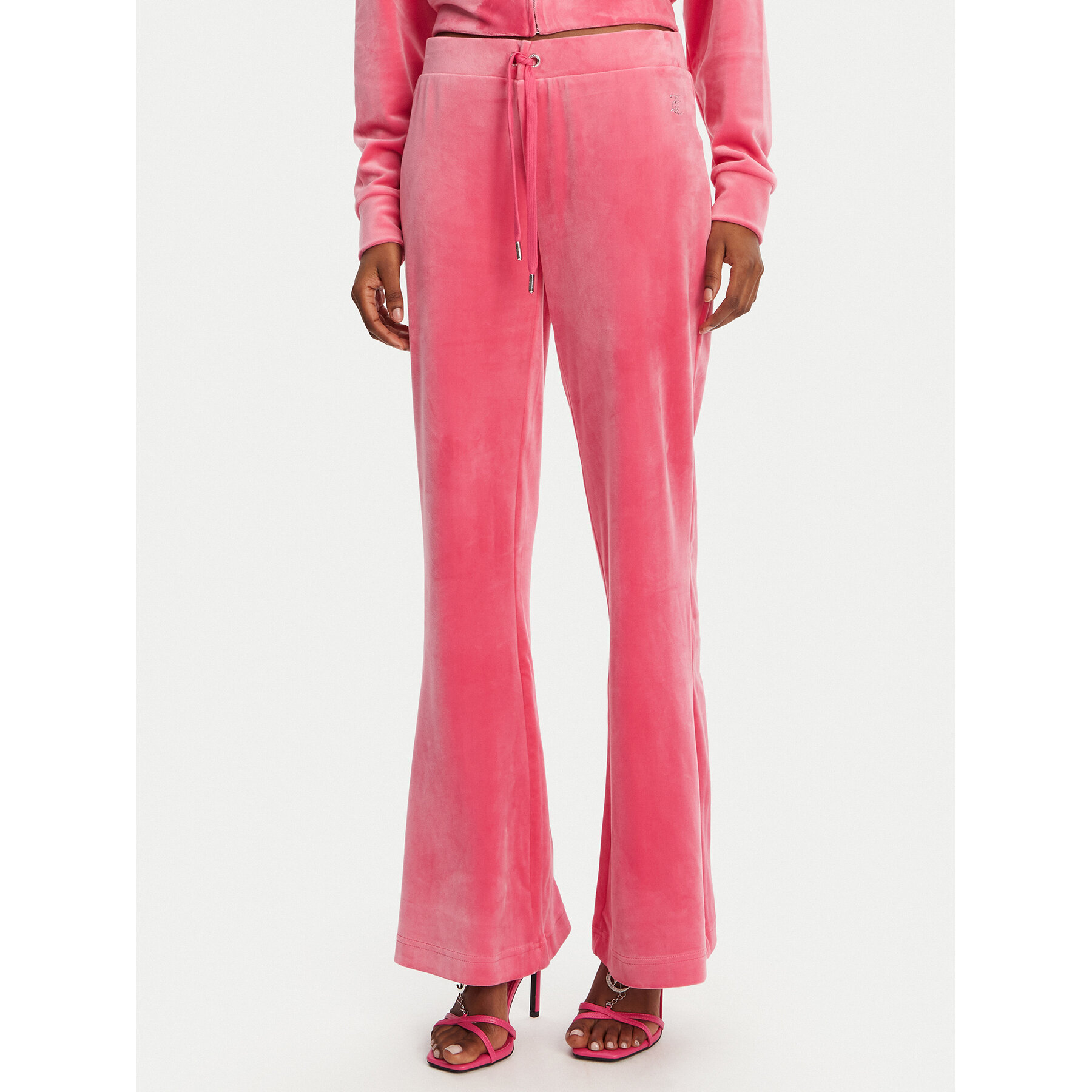 Juicy Couture Donji dio trenerke Christine JCWBJ125304 Ružičasta Flared Leg