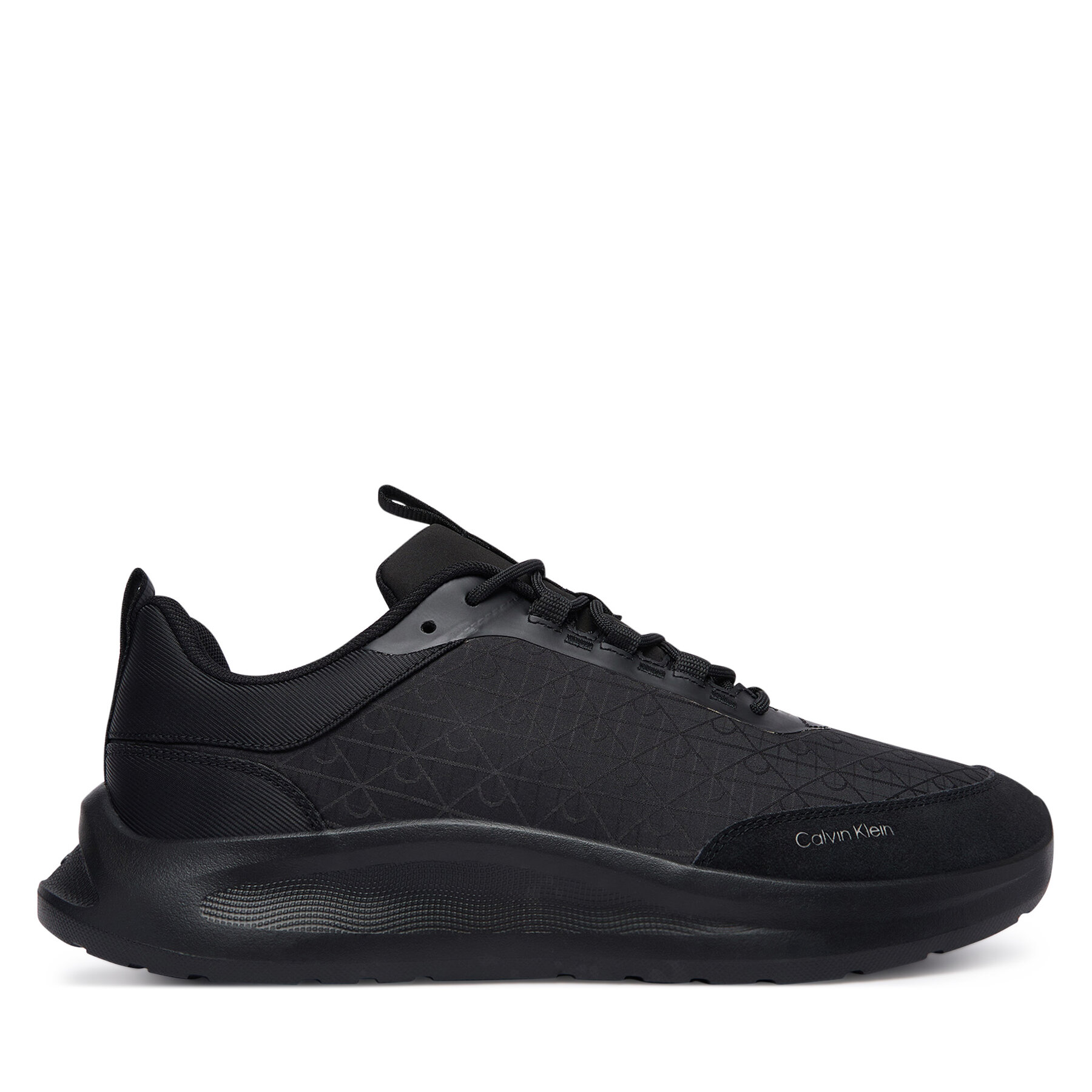 Superge Calvin Klein Light Eva Runn Laceup Aop HM0HM02343 Črna